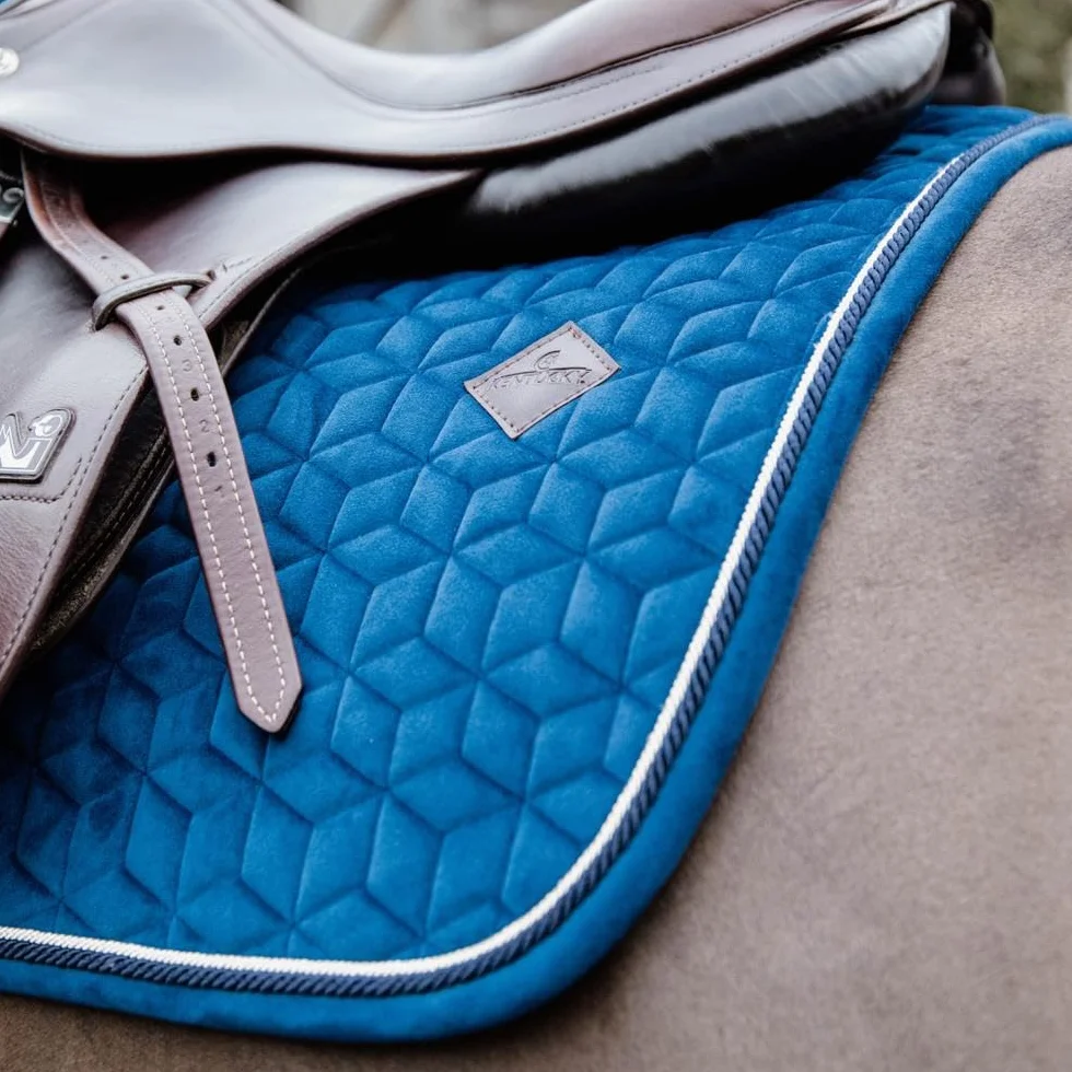 Tapis de selle FULL - Navy - Velours - Saut d'obstacles