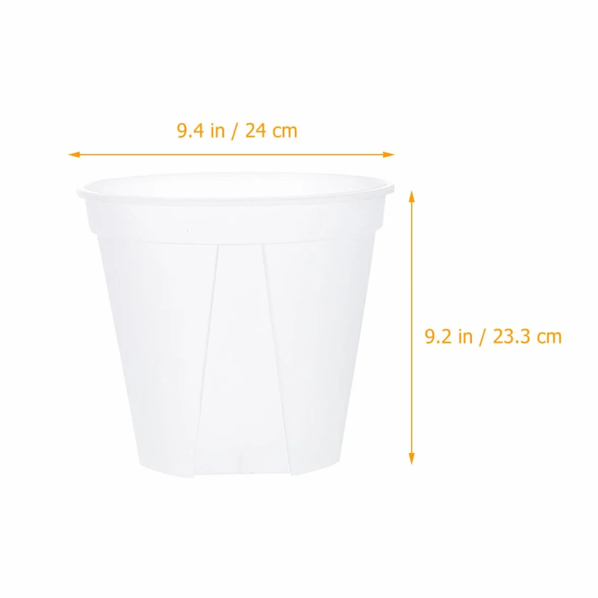 DOITOOL Lot de 2 Jardinières à Orchidées Transparentes en Plastique avec Trous de Drainage Ø27 cm