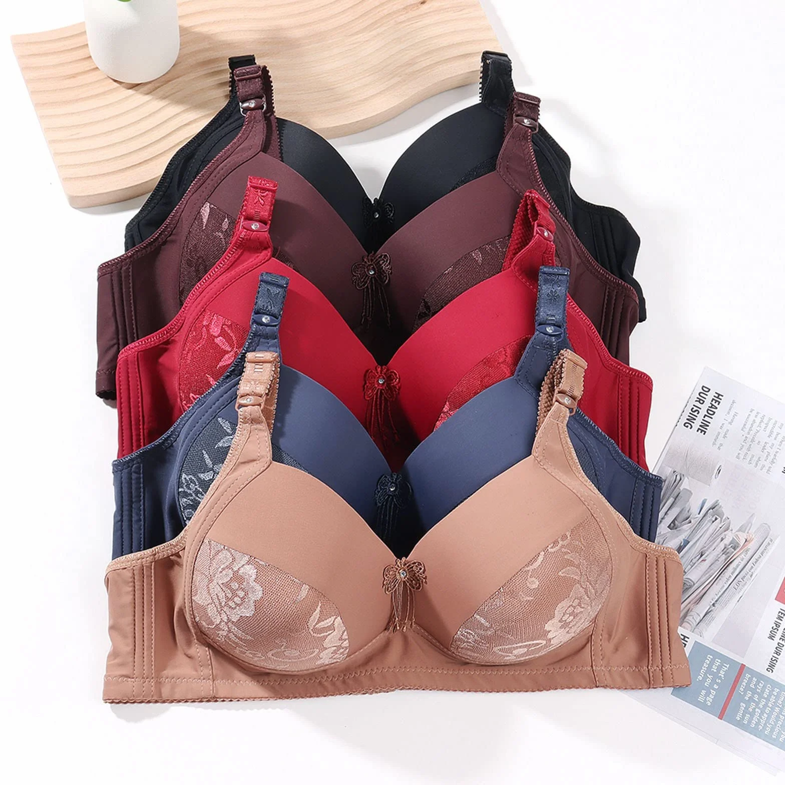 Soutien Gorge Dentelle Femme Sexy Confortable Taille Plus Sous-Vêtements Respirant