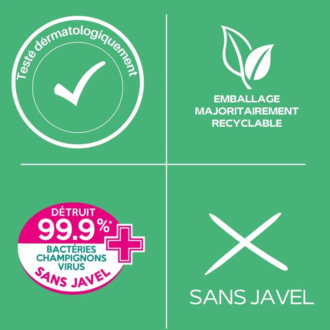 Sanytol Nettoyant Désinfectant Protection 4 Actions Fresh 500 ml