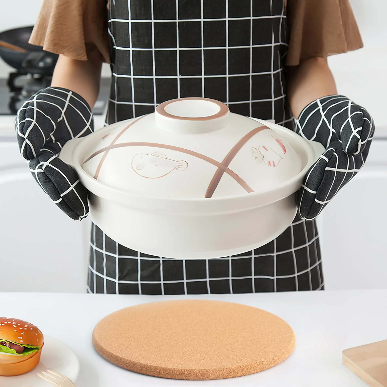 Dessous de Plat en Liège 19 cm Ronds pour Casseroles et Poêles
