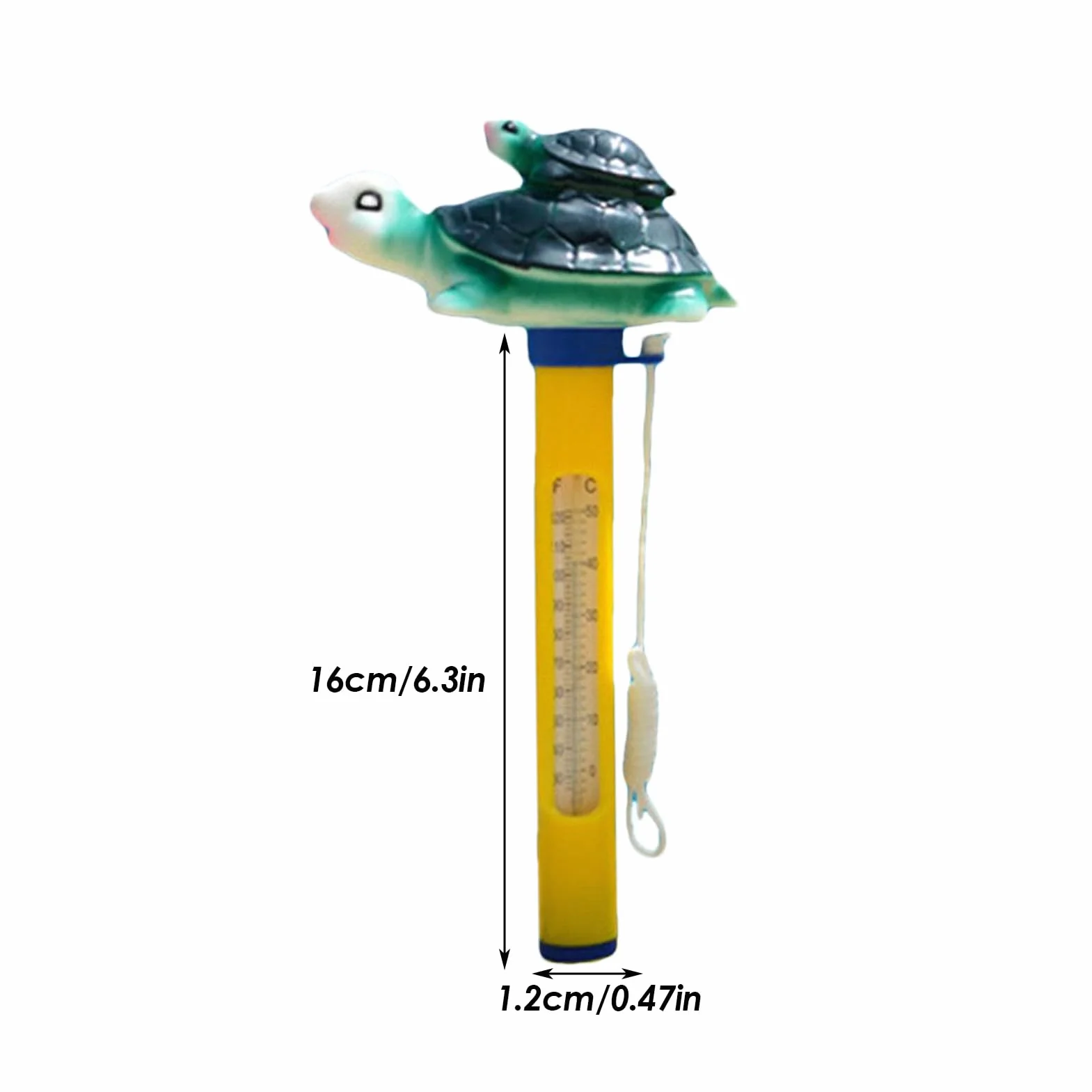 Thermomètre Flottant Piscine avec Corde pour Spa Étang à Poissons