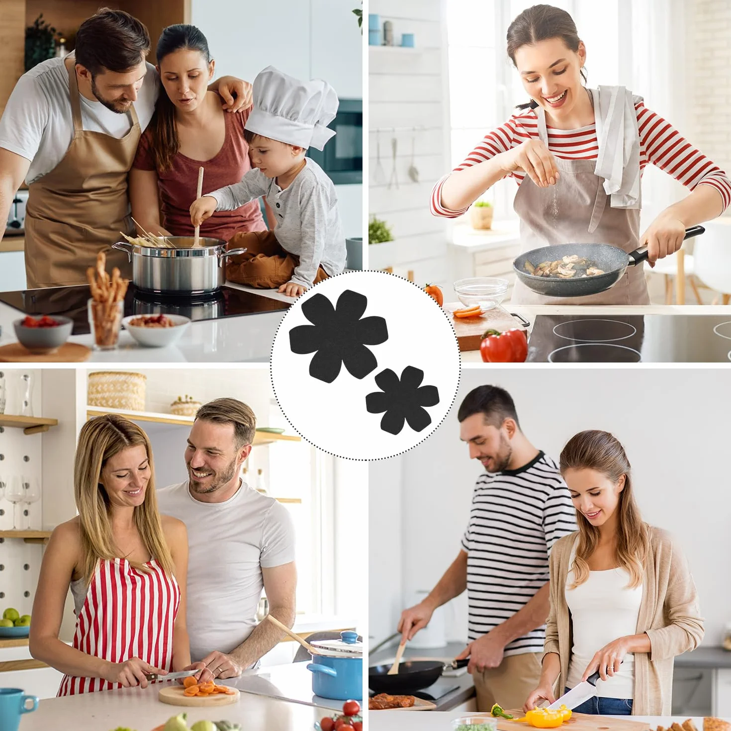 Protège-Casserole et Poêle en Feutre, 2 Tailles, Protection Anti-Rayures pour Ustensiles de Cuisine
