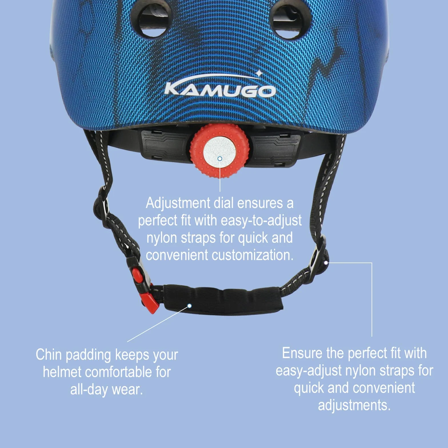 KAMUGO Casque Velo Enfant Ensemble, Casque pour Enfants pour garçons et Filles de 2 à 8 Ans, avec Un Ensemble d'équipement de Protection, Convient aux Scooters vélos Patins à roulettes