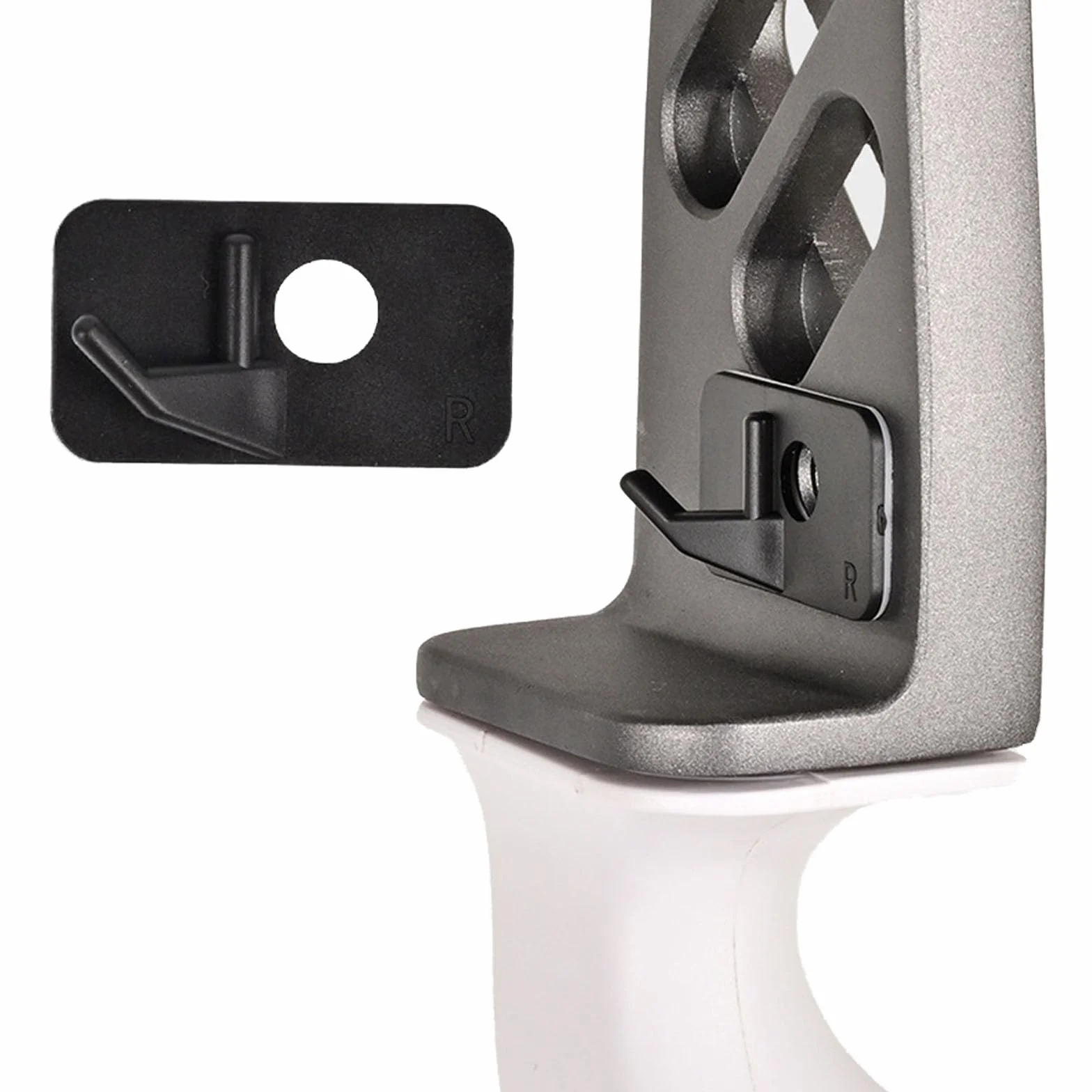 GVSS 8 Pièces Repose Fleche pour Tir à l'arc Main Droite 3,8 x 2 cm, Repose Fleche Arc,Repose-Flèche en Plastique Noir Main Droite,Repose Flèche de Tir à l'arc,Tir à l'arc Repos Flèche