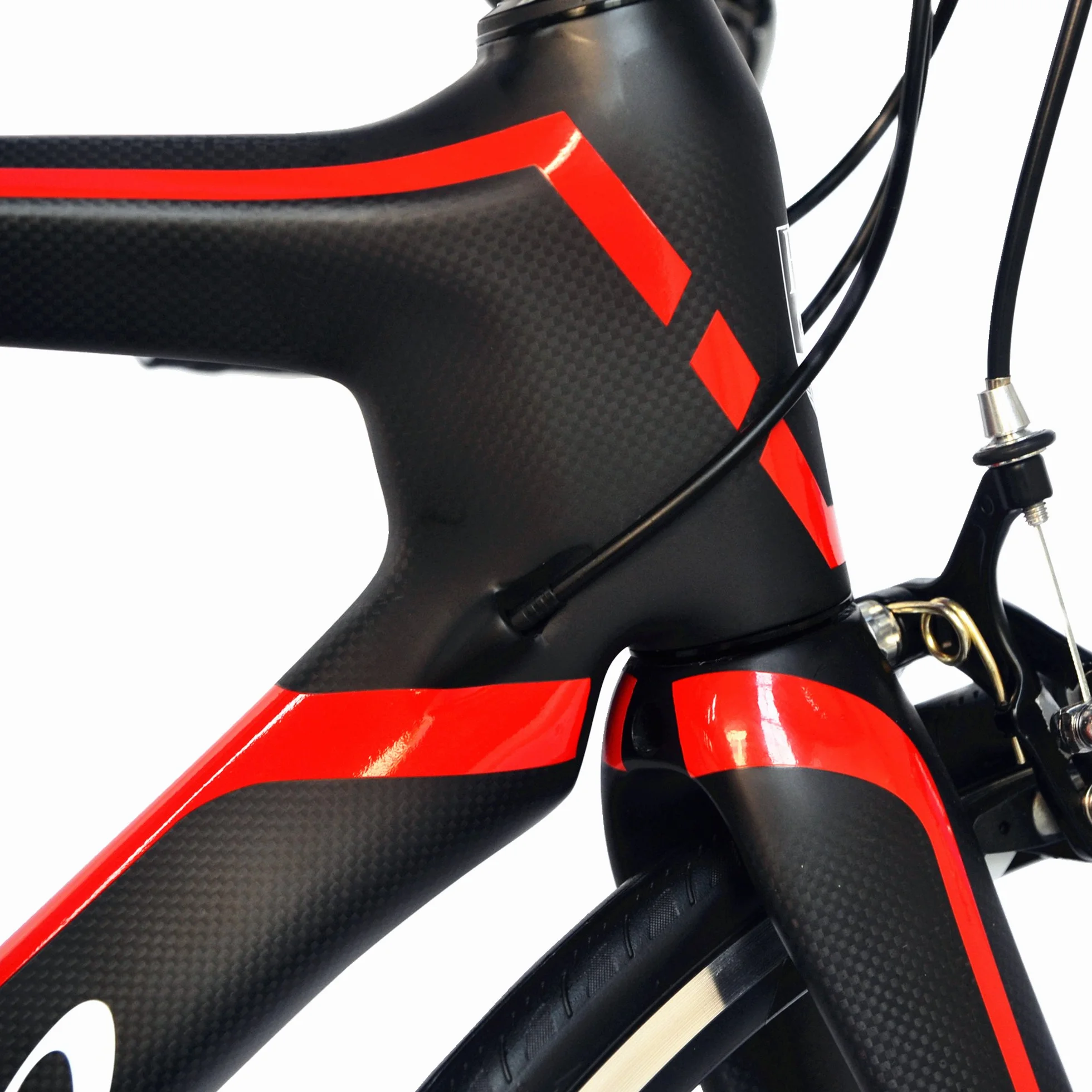 Shimano 105 700C Vélo de Route Carbone T800-M40 11S 5800 Cadre Aero 18,3 LB 500 mm Noir Rouge