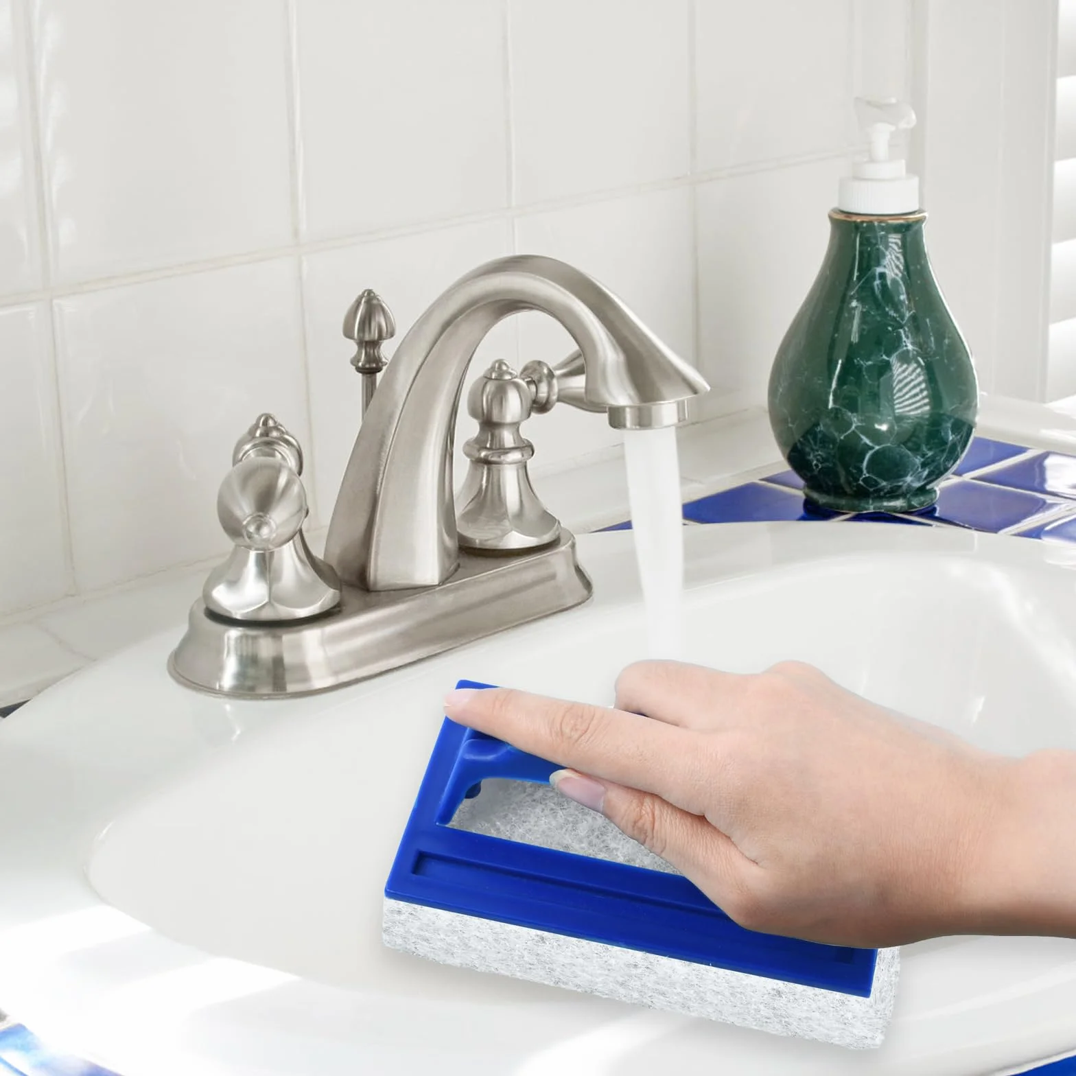 Brosse Éponge Ligne d'eau Nettoyage Piscine avec Poignée