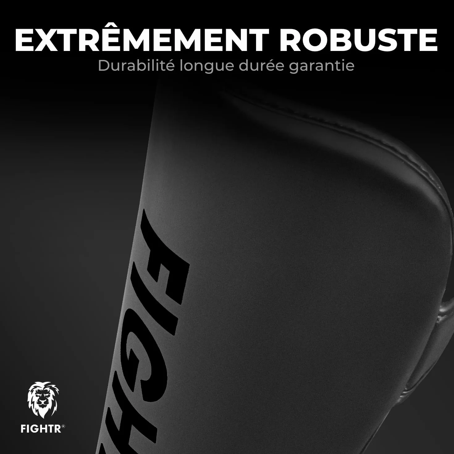FIGHTR® Protège-Tibias – avec Ajustement Parfait et Rembourrage idéal | Protège-Tibias épais pour Kickboxing, MMA, Muay Thai et Autres Sports de Combat