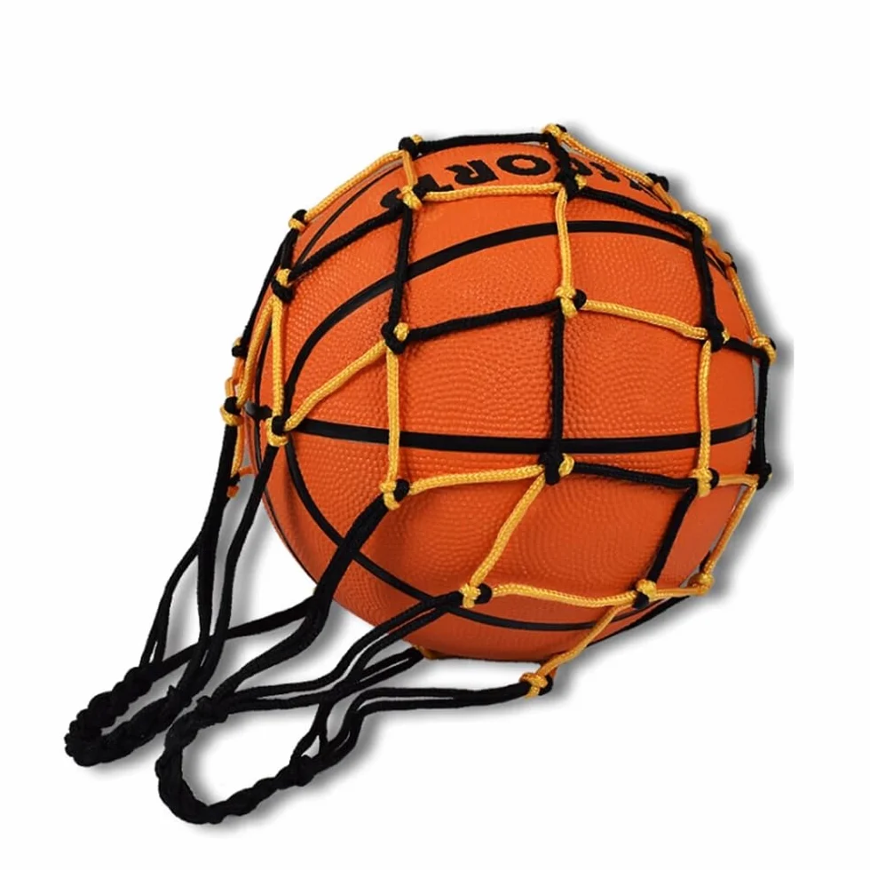 3 Pcs Filet Ballon Sac Filet de Football Portable Sac De Balle De Basket Poche Filet avec 3 Aiguilles de Pompe à Air pour Transporter Diverses Balles
