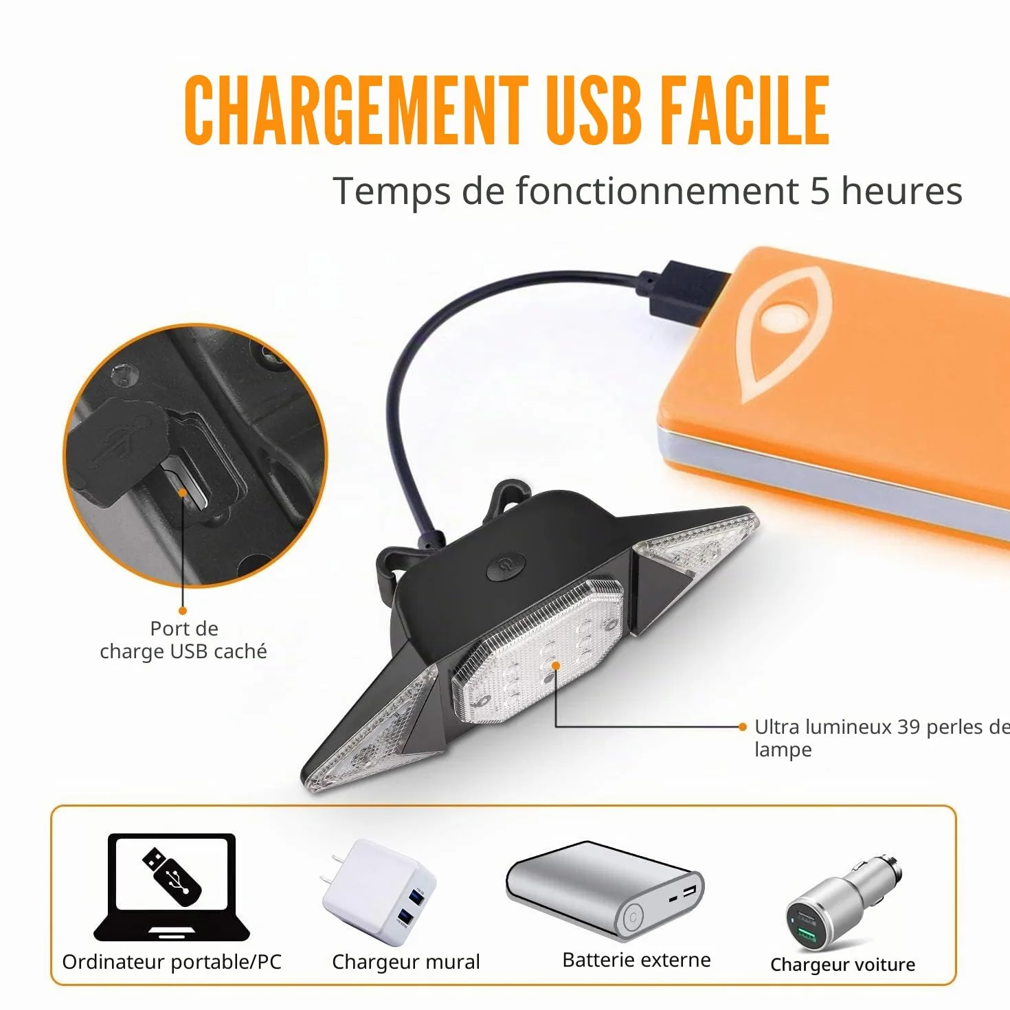 feu arrière de vélo Clignotants étanches feu d'avertissement de Frein avec télécommande sans Fil Feux arrière de vélo Rechargeables intelligents