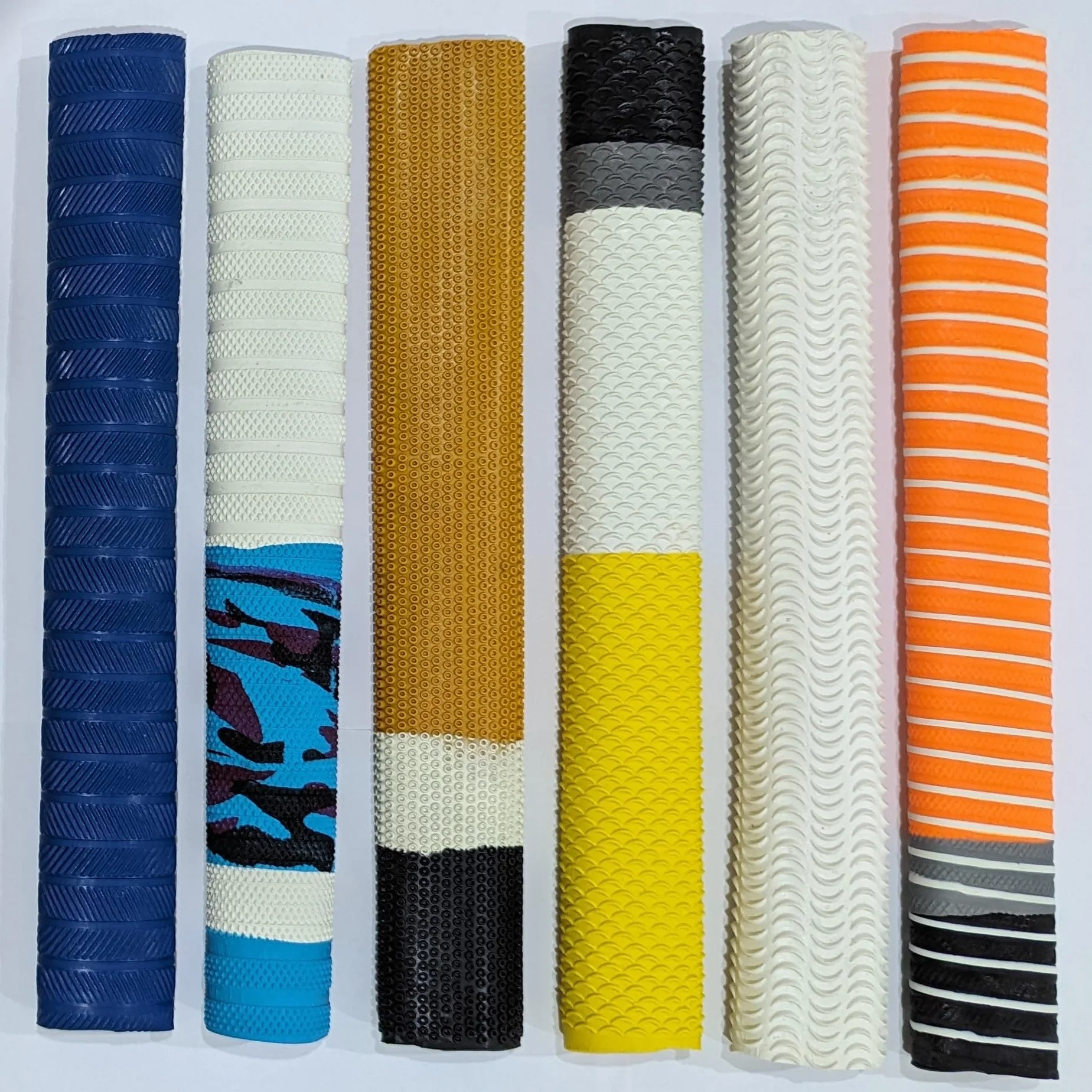 Model Lot de 6 poignées de Rechange en Caoutchouc pour Batte de Cricket Styles Assortis
