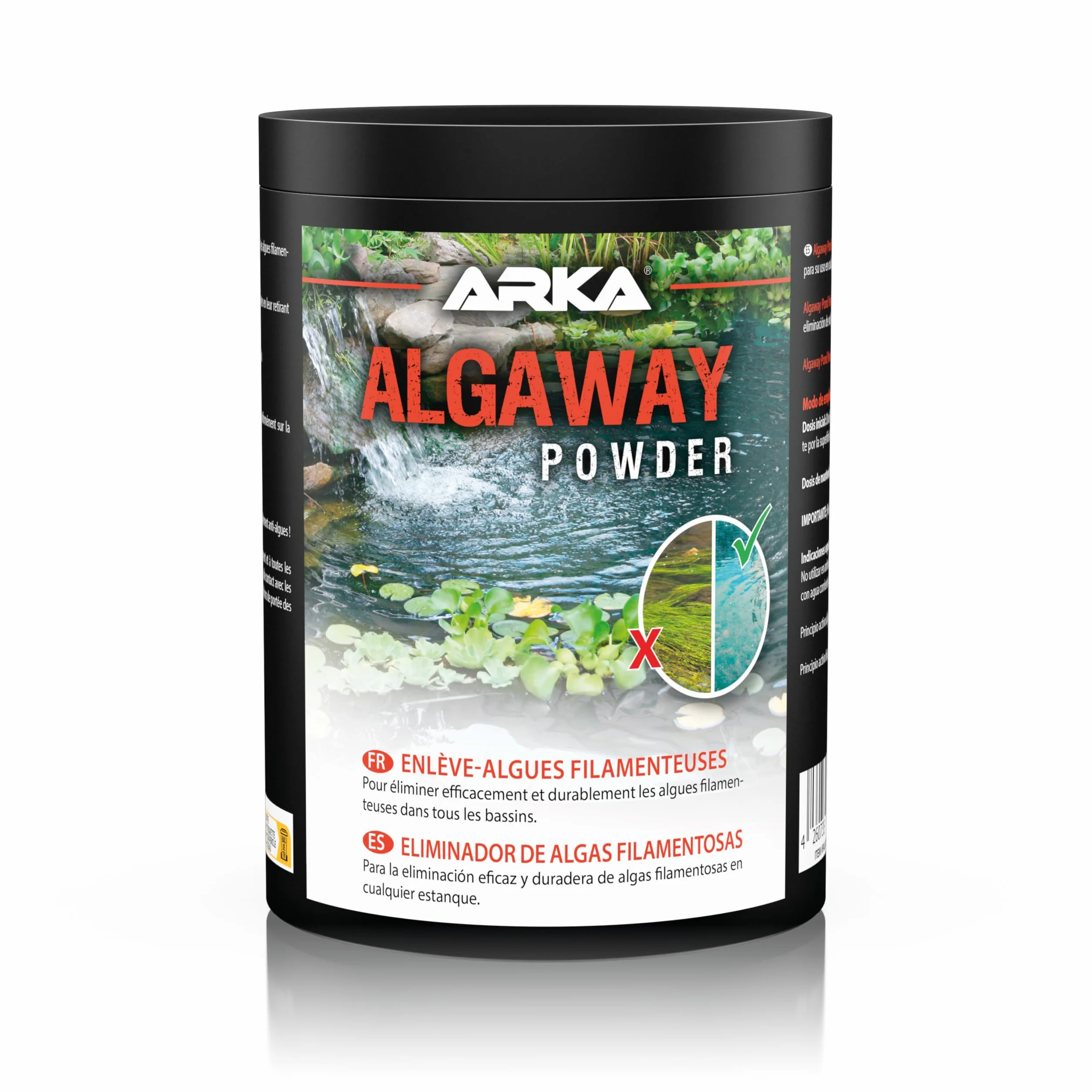 ARKA Pond Algaway Powder éliminateur d'algues - élimine rapidement et efficacement les algues dans n'importe quel étang