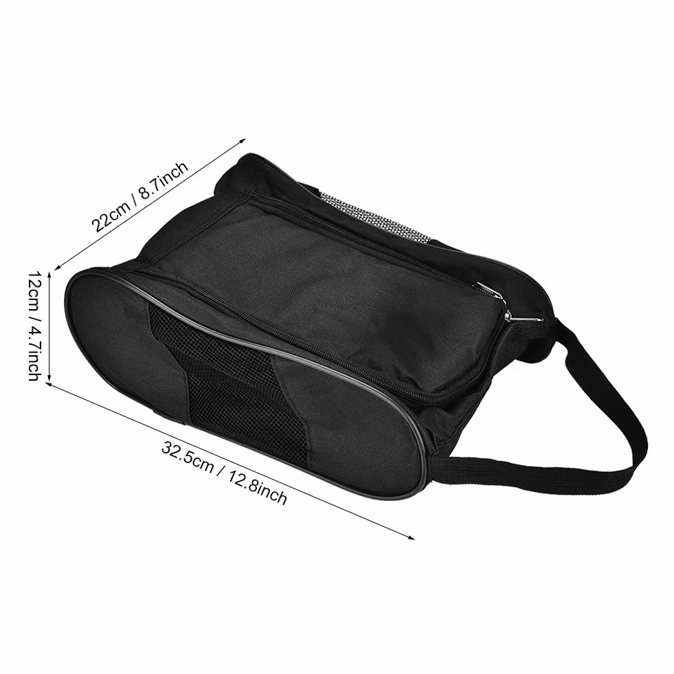 Sac de Chaussures de Golf Portable avec Ventilation en Maille pour Tennis et Accessoires