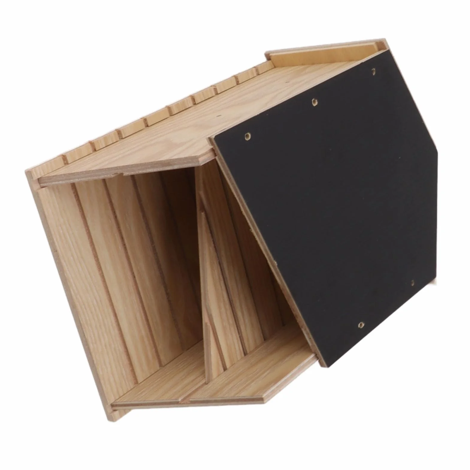 Asixxsix Abri pour Chauves-Souris en Bois Double Chambre résistant aux intempéries 5.7x8.9x3.5in