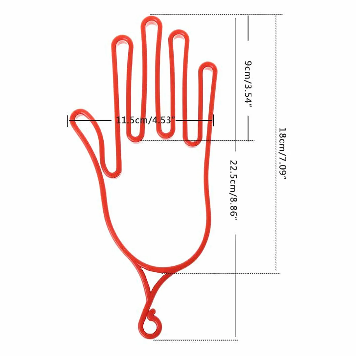Seacloud Lot de 2 supports de gants de golf durables Rouge