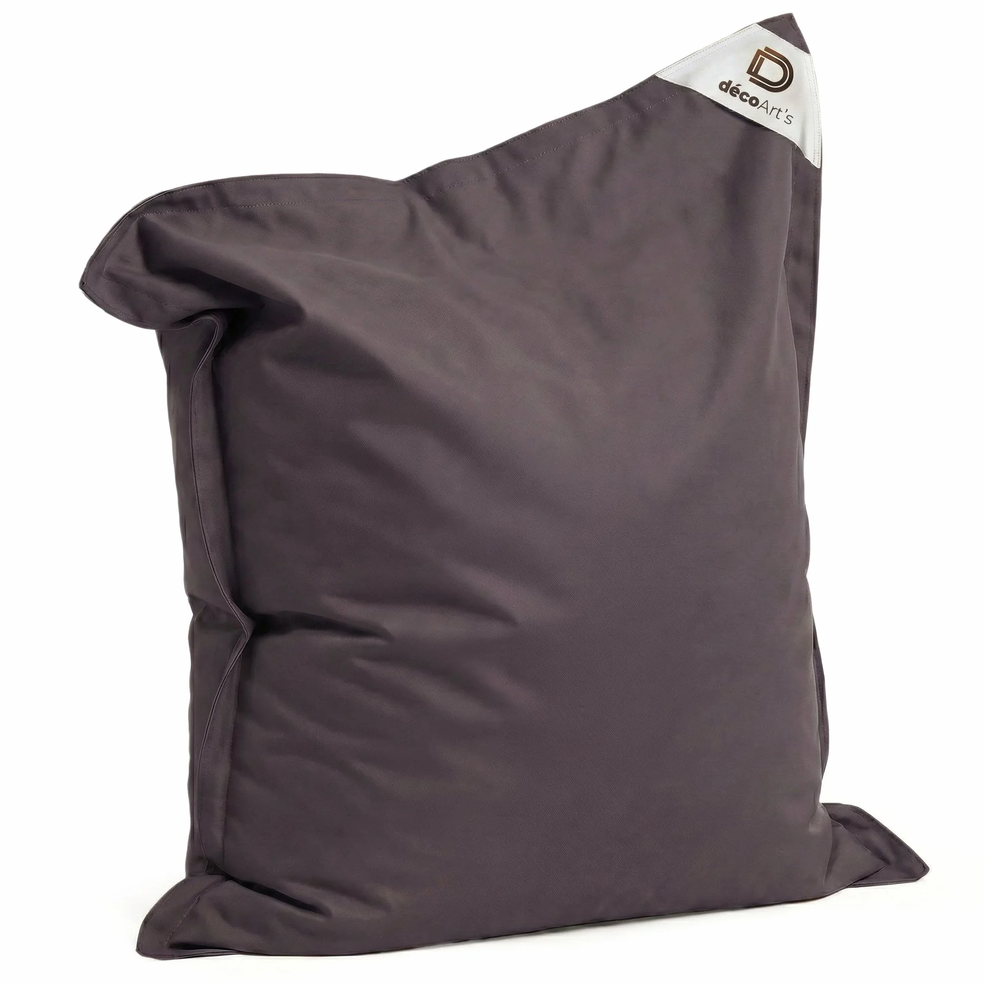 Housse Pouf Géant XXL 180x140cm AntiUV Déhoussable Gris Carbone
