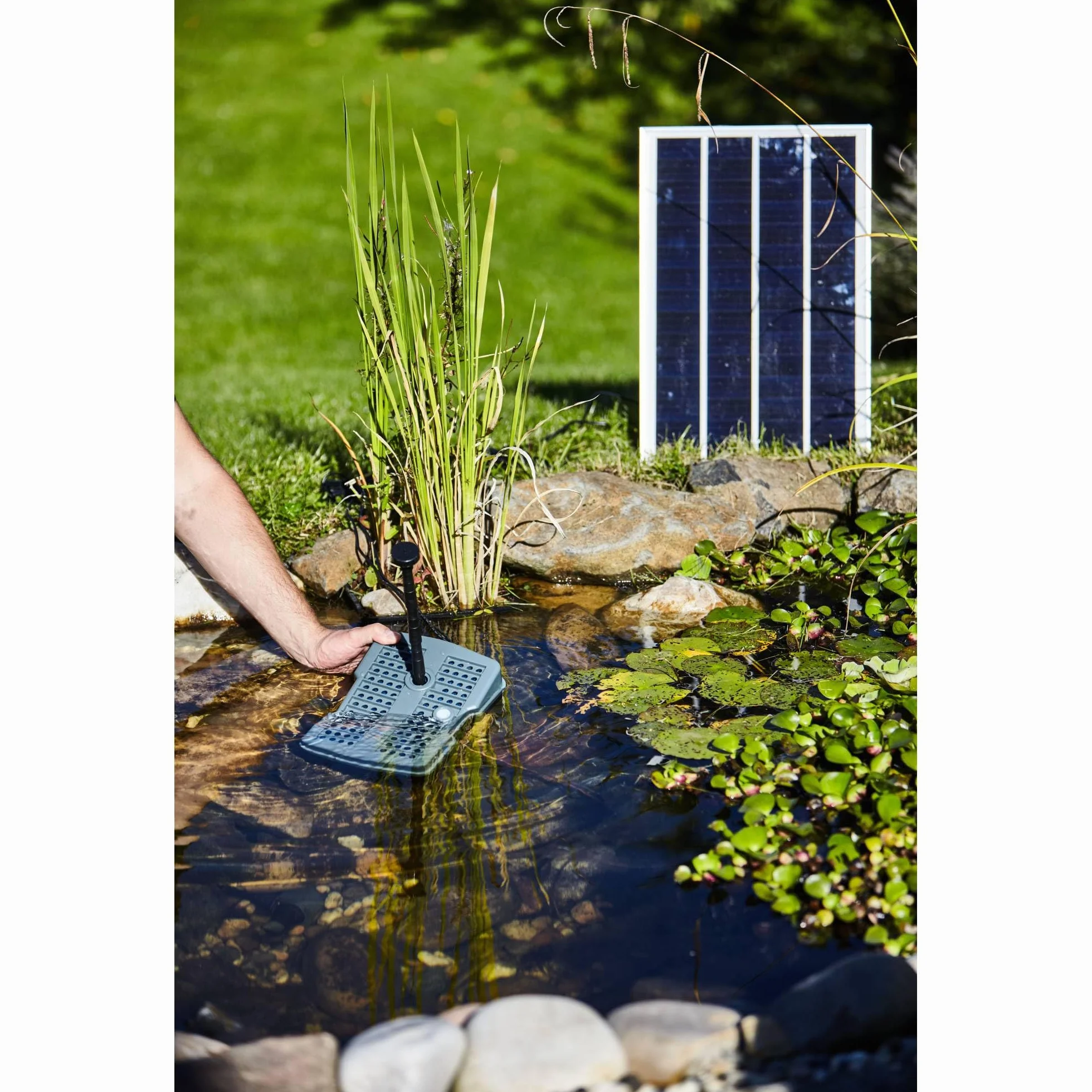 Heissner Filtre solaire sous-marin pompe à eau 600 l/h 5 W UVC