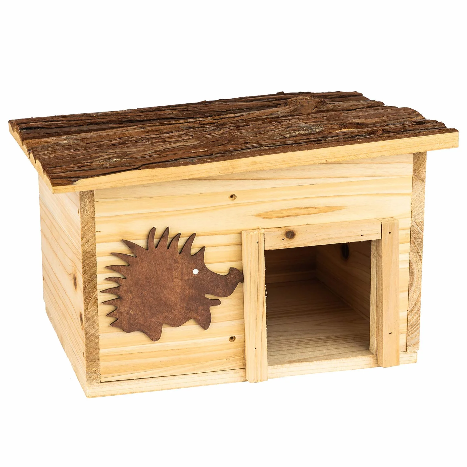 Maison hérisson en bois 32x26x22cm - pension pour hérisson hutte hôtel avec toit amovible