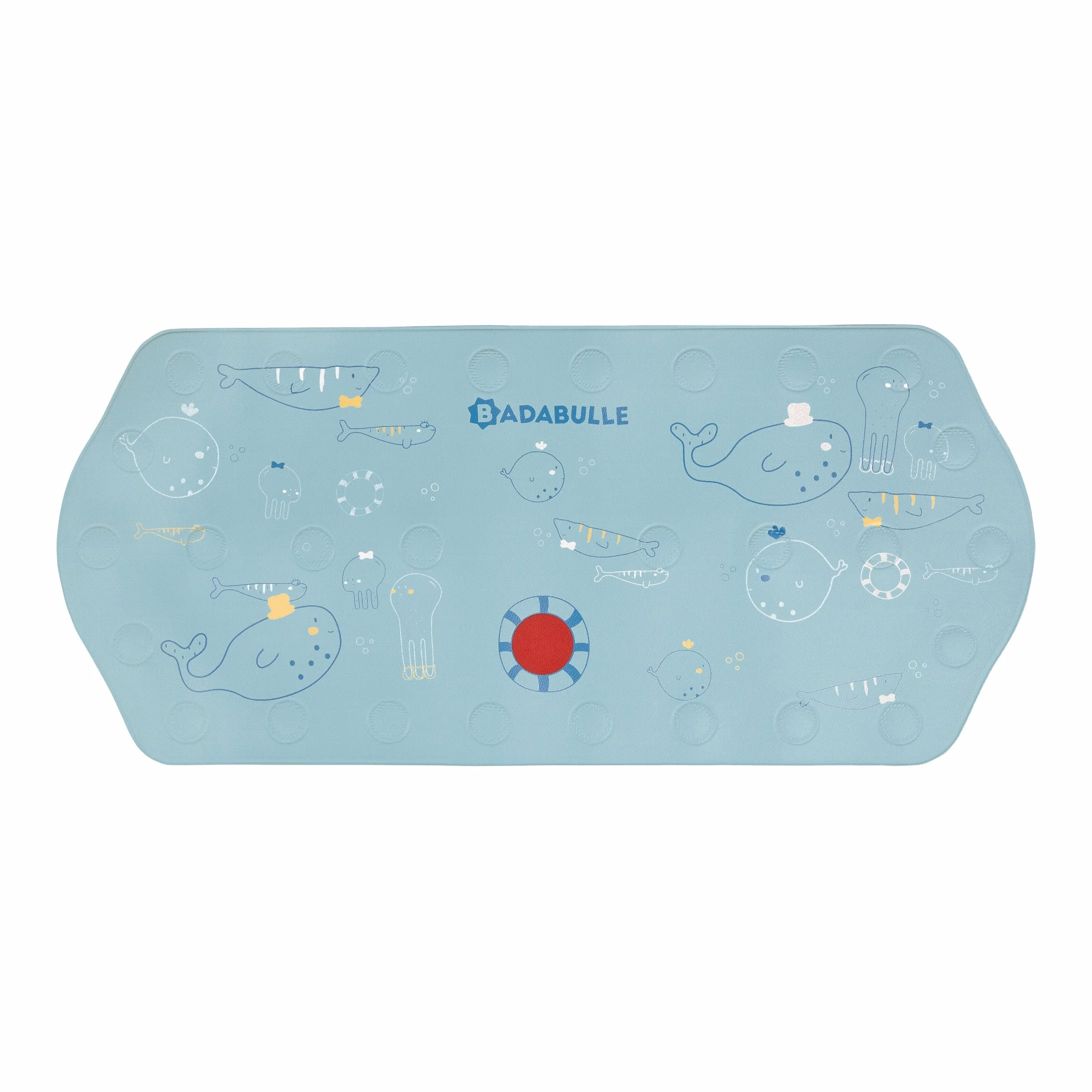Badabulle Tapis de bain XXL Antidérapant 91 cm Témoin température >37°C Ventouses