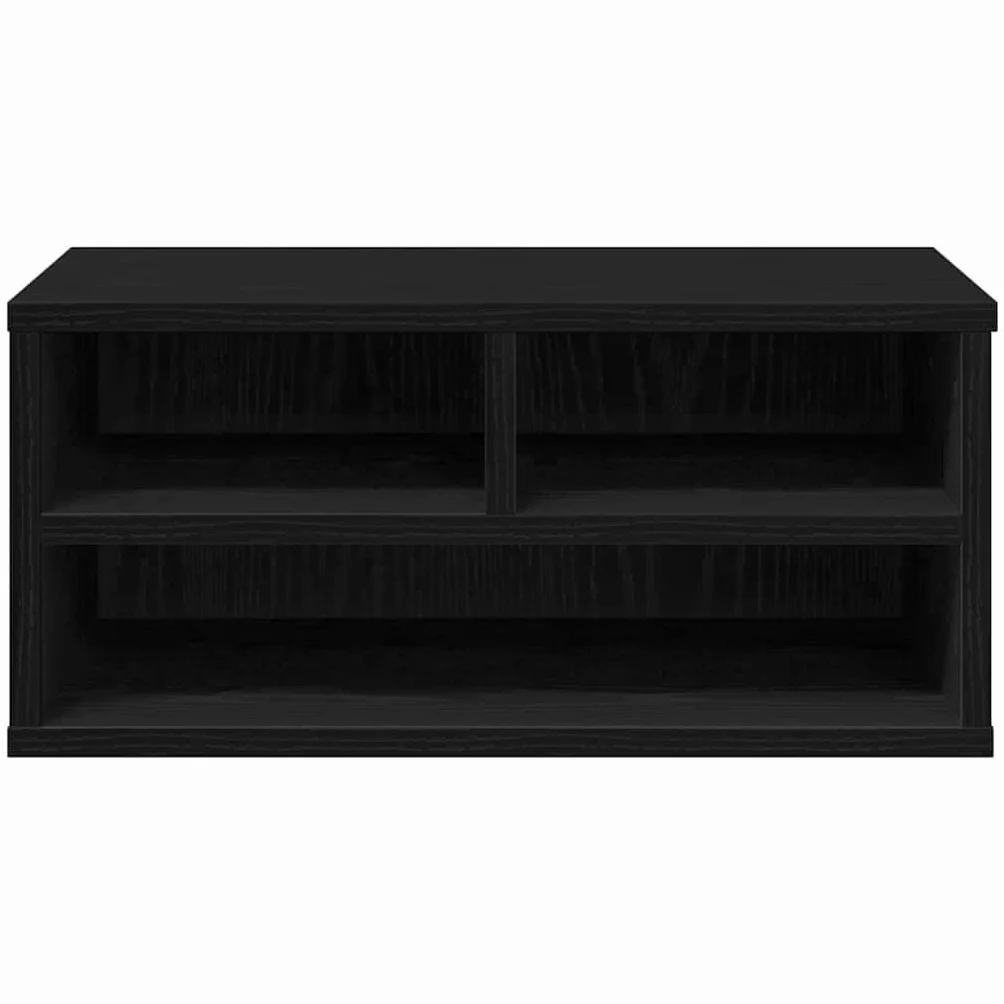 vidaXL Support d'imprimante avec stockage Chêne noir 49 x 40 x 22,5 cm