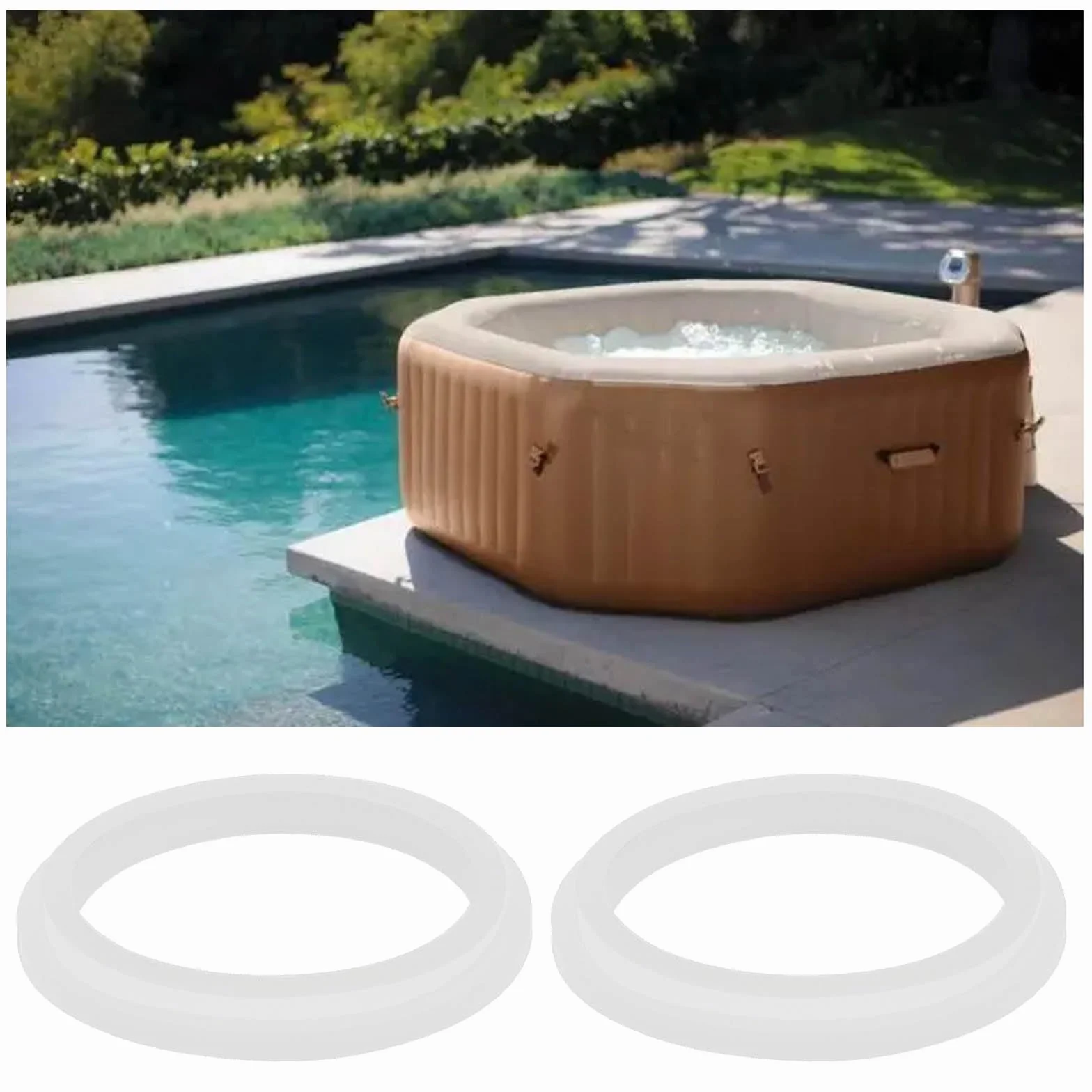 ECSiNG Joints d'étanchéité en caoutchouc compatible Lay Z Lazy Spa