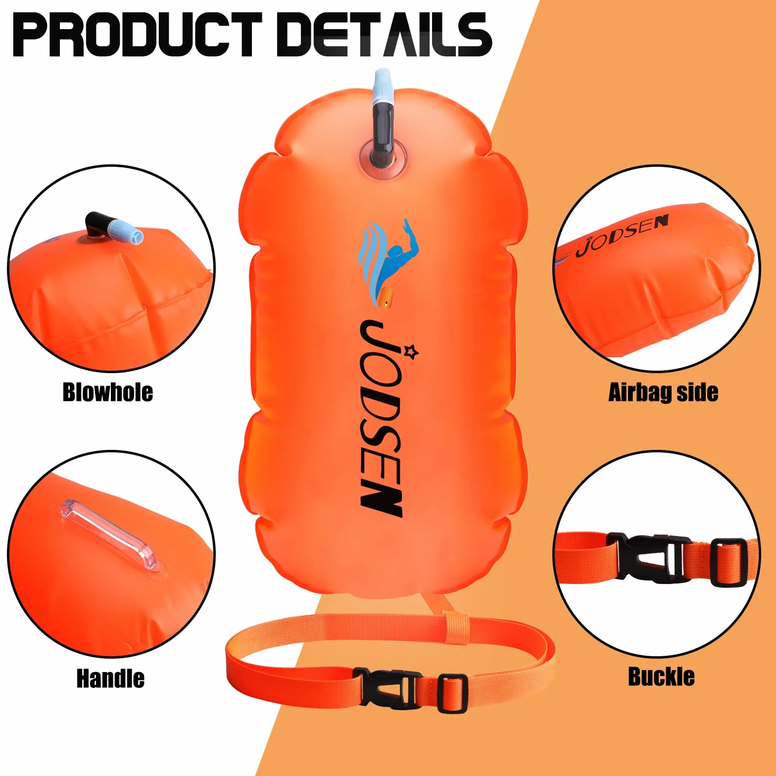 Bouée de Natation,Flotteur Natation Extérieur,Bouée Gonflable Sac Étanche,d'air Remorquage,Nageurs Sports en Eau Libre Snorkeling Accessoires d'entraînement Triathlètes,Bulle Très Visible