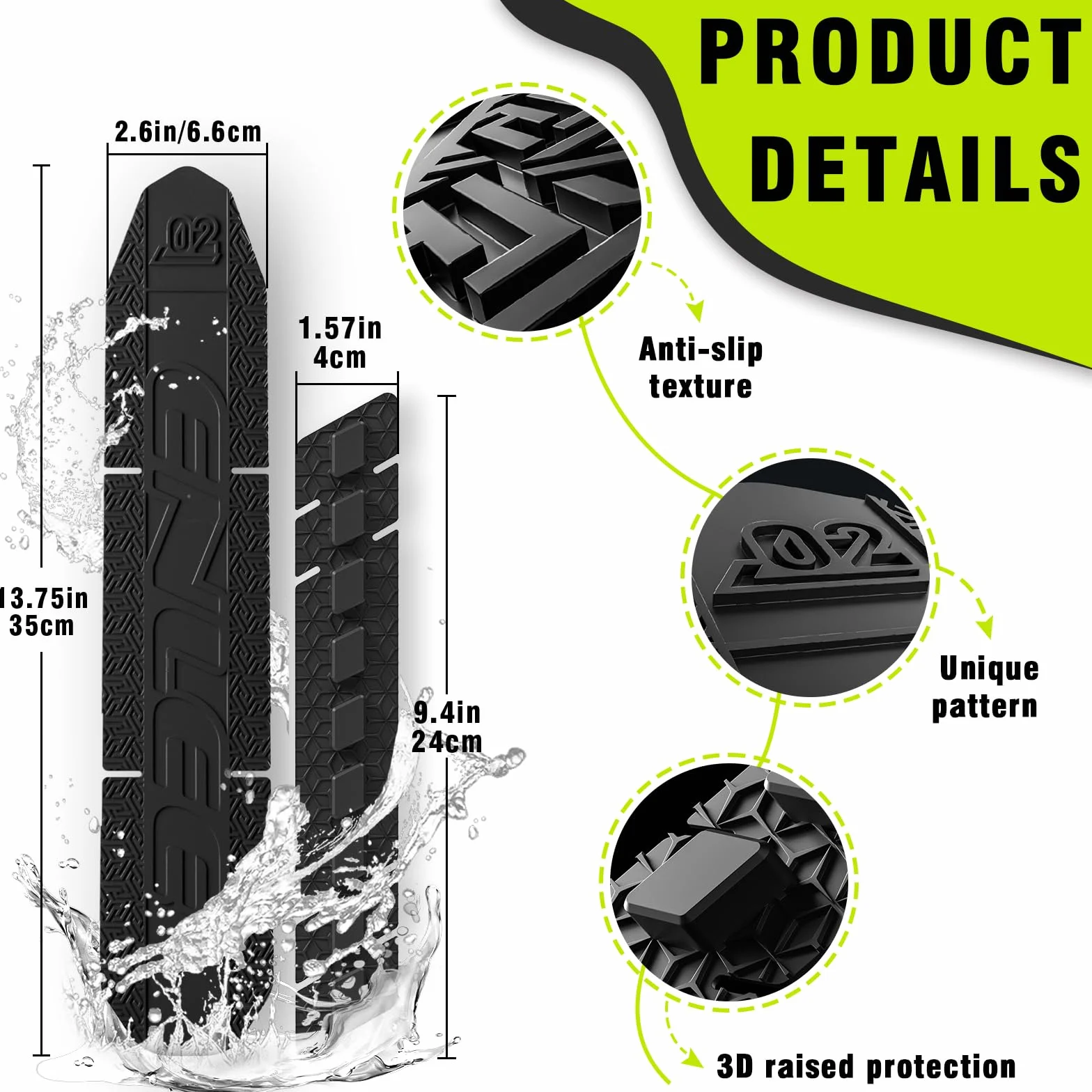 Protection Cadre Velo Silicone Adhésif Anti-Rayures pour Chaine et Tube Inférieur Film Protecteur Résistant Noir pour VTT Route E-Bike VTC Accessoire Protection