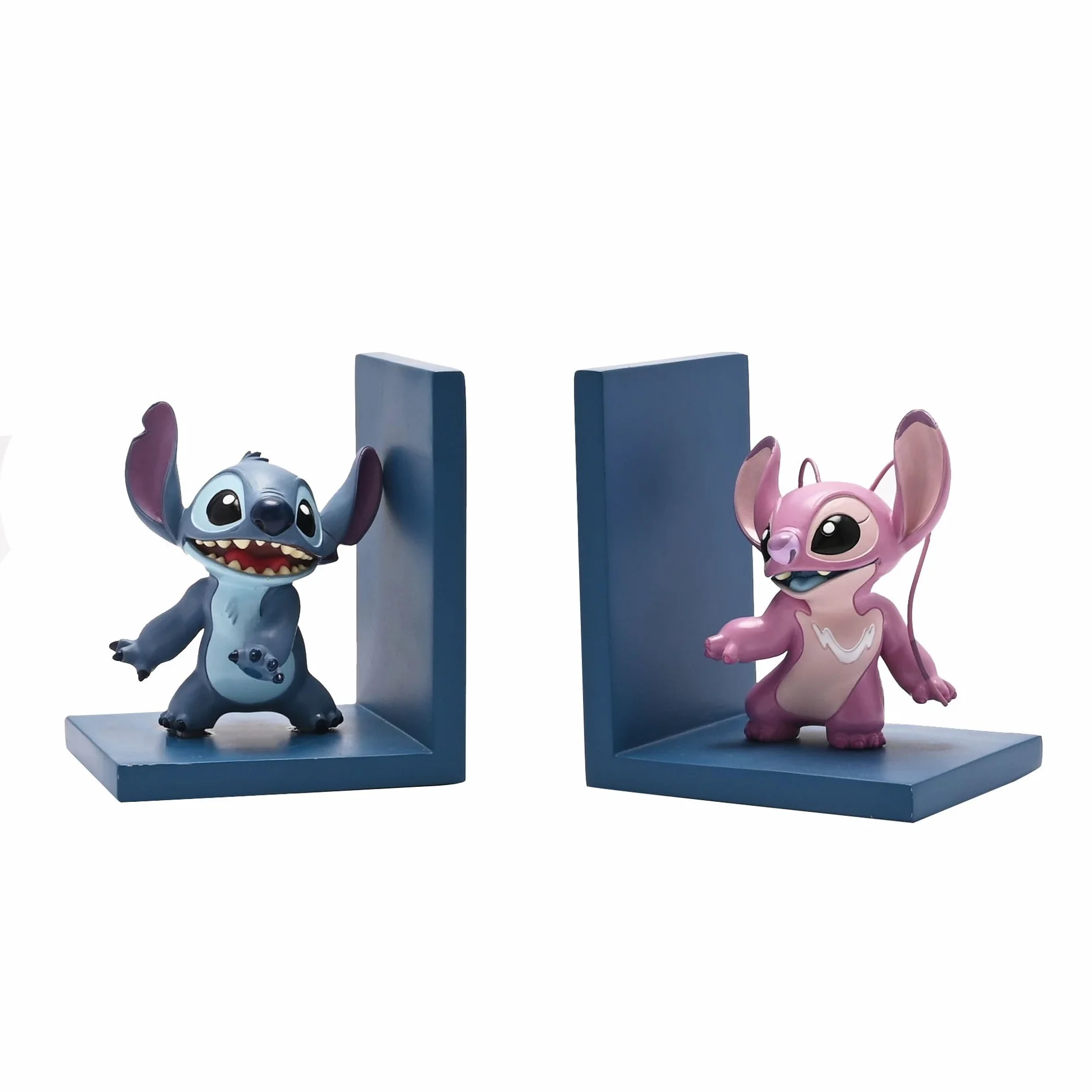 Disney Serre-Livres résine Bleu Clair Rose Lot de 2
