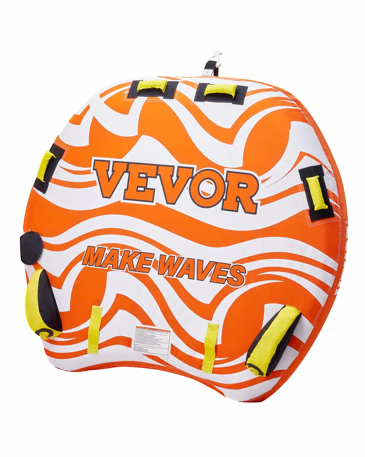 VEVOR Bouée Tractée Gonflable pour Tubing Bateaux, Bouée de Jeux Aquatiques pour 1-2 Passagers, Capacité de Charge de 154 kg, avec Ailerons, Housse en Nylon à Double Couture et Poignées Rembourrées