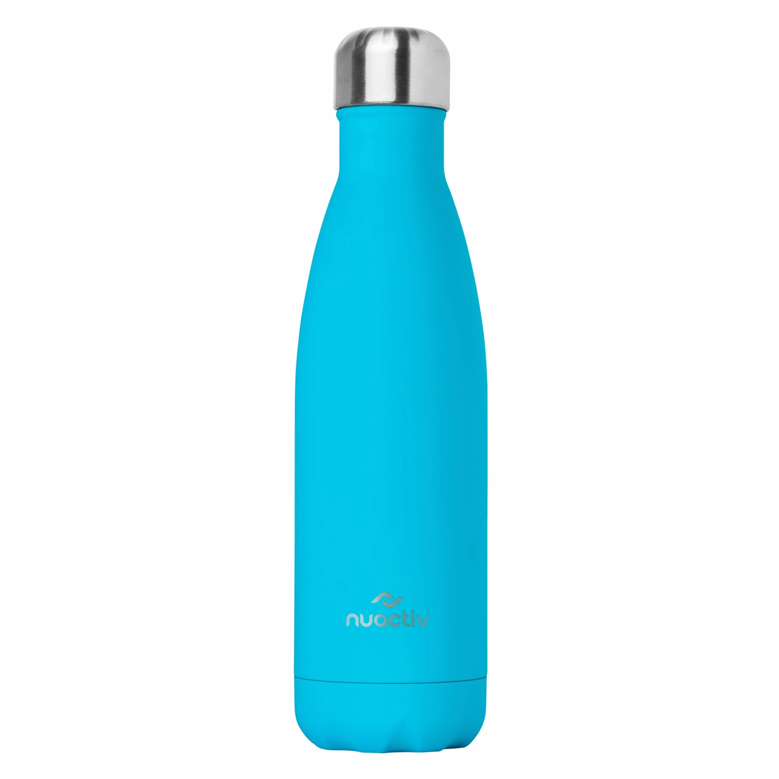 Nuactiv Bouteille Isotherme 500ml en Acier Inox – Garde 24h Froid & 12h Chaud – Gourde Double Paroi Sans BPA Étanche Réutilisable pour Voyage, Randonnée, École, Sport, Fitness & Usage Quotidien