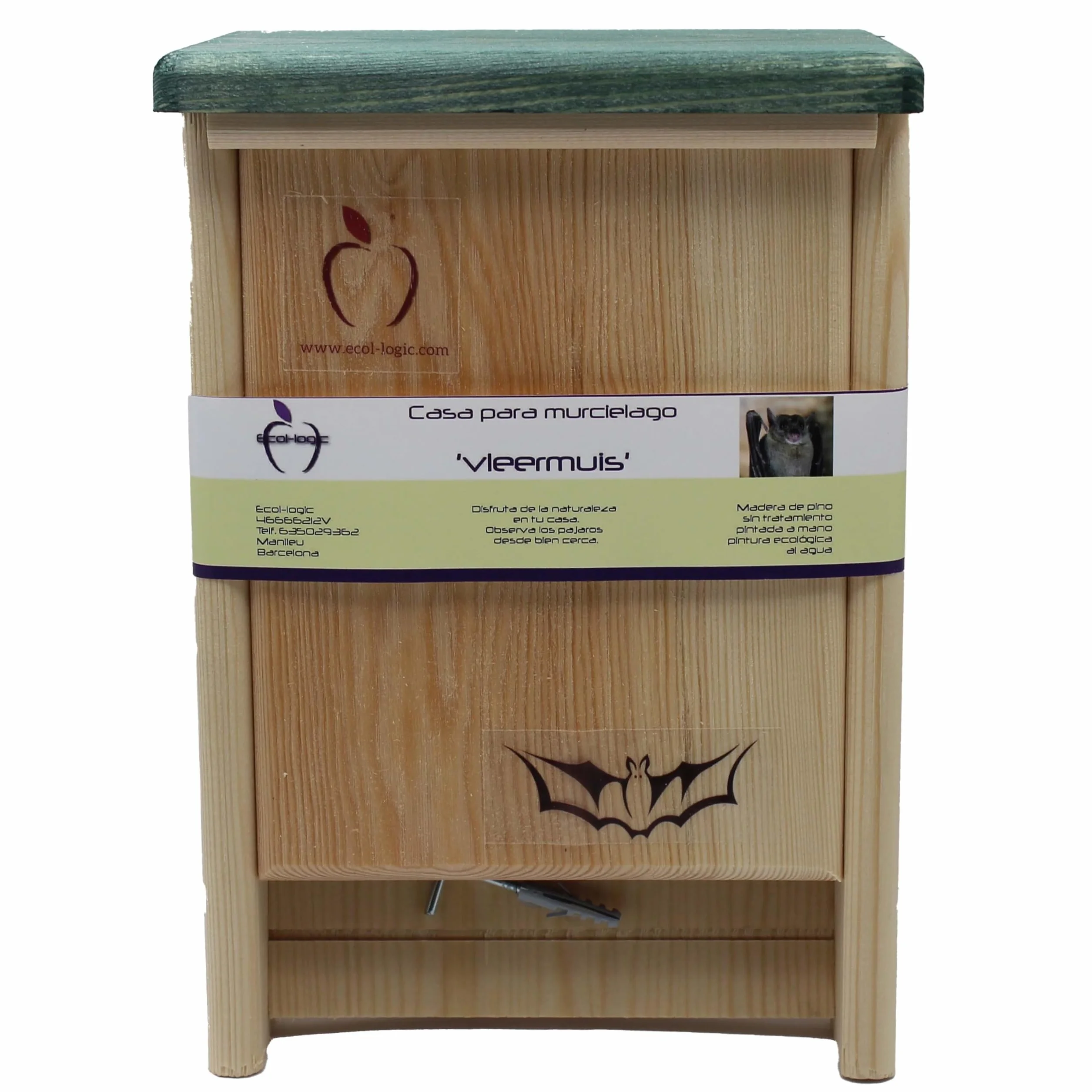 Maison nid pour chauves-souris 28x17x13 cm