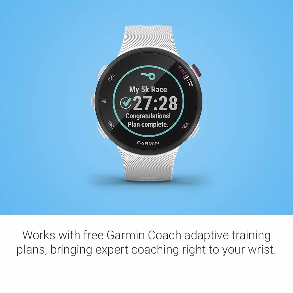 Garmin Forerunner 45 Montre de course à pied Reconditionné Blanche Small