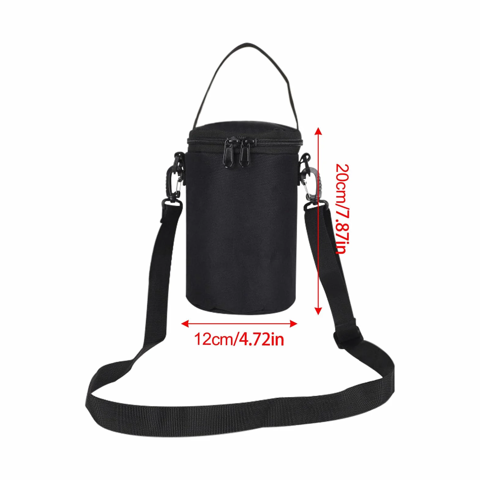 Housse de réservoir de propane pour camping-car – Rangement étanche pour bouteille d'eau, sac de transport pour camping-car, camping, barbecue, moto, activités de plein air, Noir , Refer to