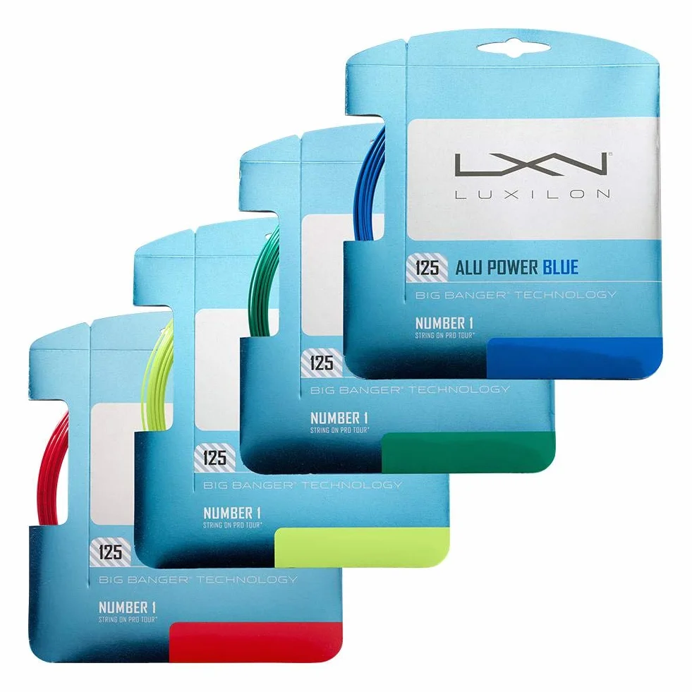 Wilson Cordages pour Raquette Luxilon, Alu Power 125, Rouleau de 12,2 mètres, Bleu, 1,25 mm, Unisexe, WRZ995100BL