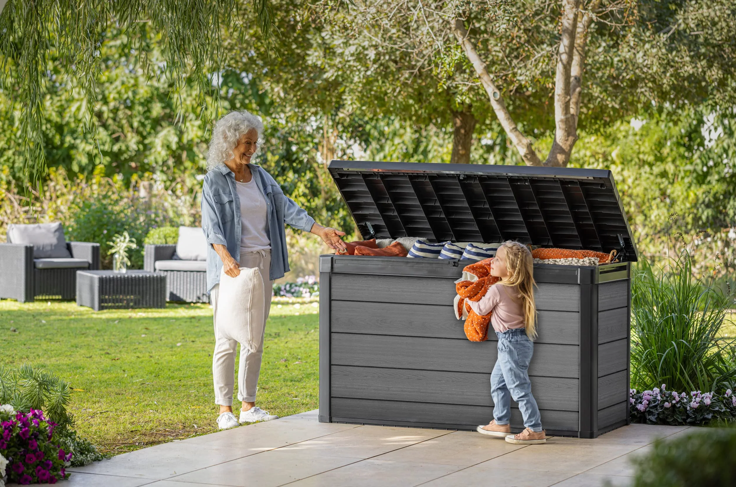 Keter Coffre de jardin Cortina gris 757 litres