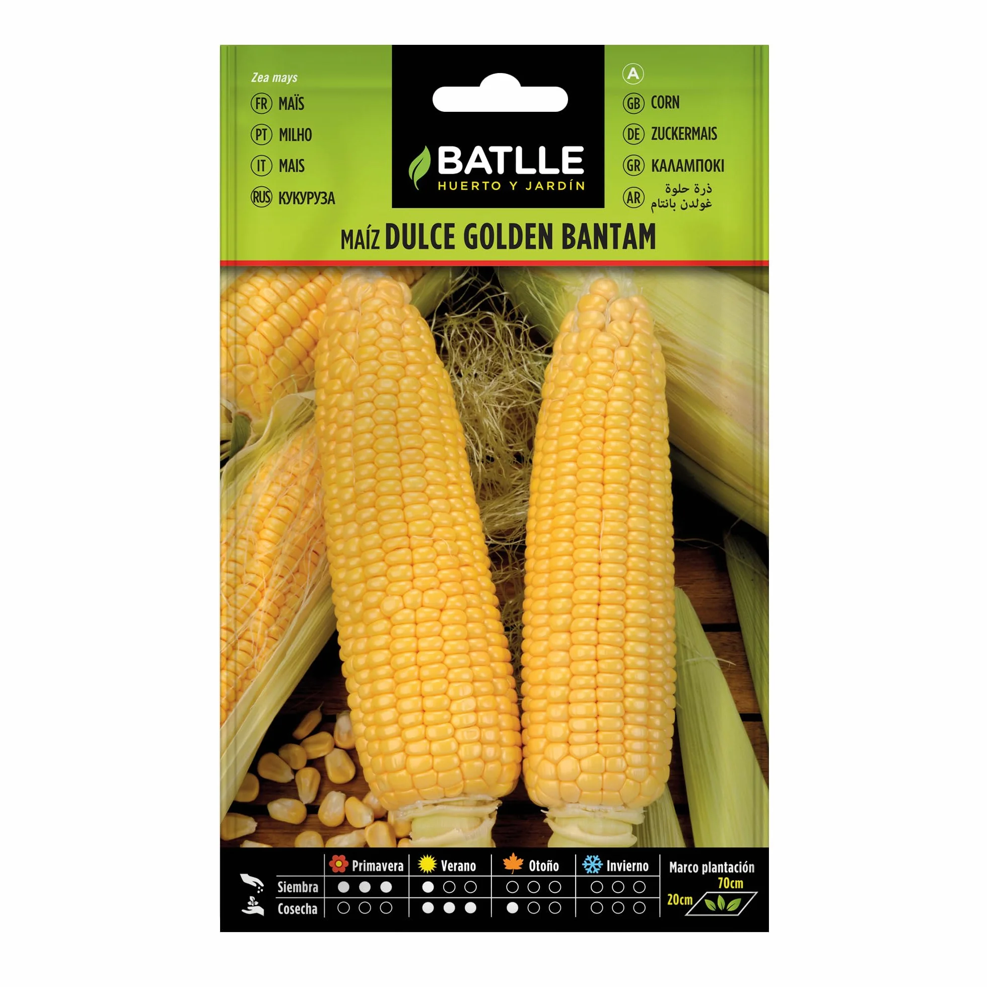 Batlle Semences horticoles Maïs doux Golden Bantam 10g doré