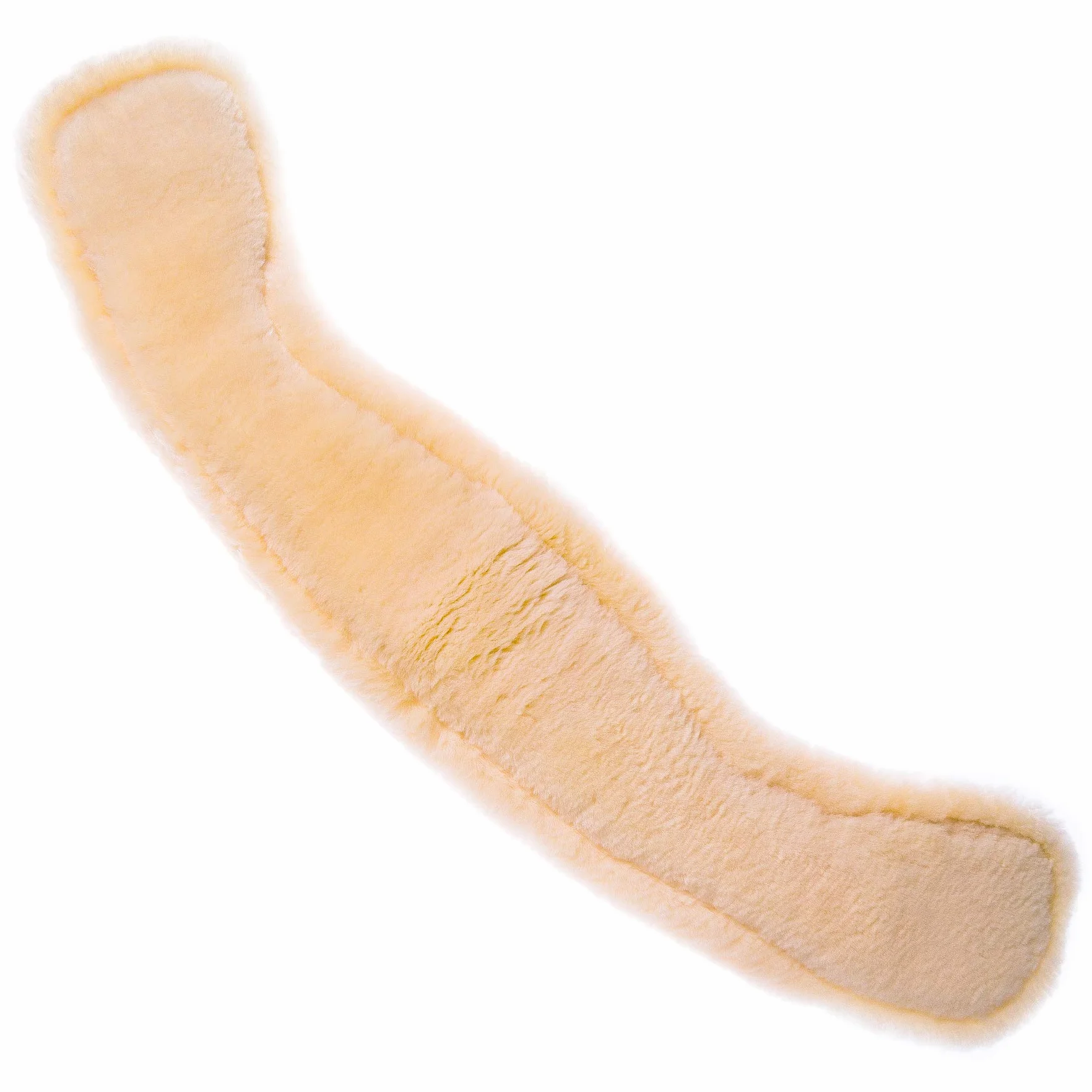 Sangle de selle Western en laine d'agneau de qualité - Forme anatomique concave pour une meilleure adhérence - Couleur : naturel, noir, marron, anthracite