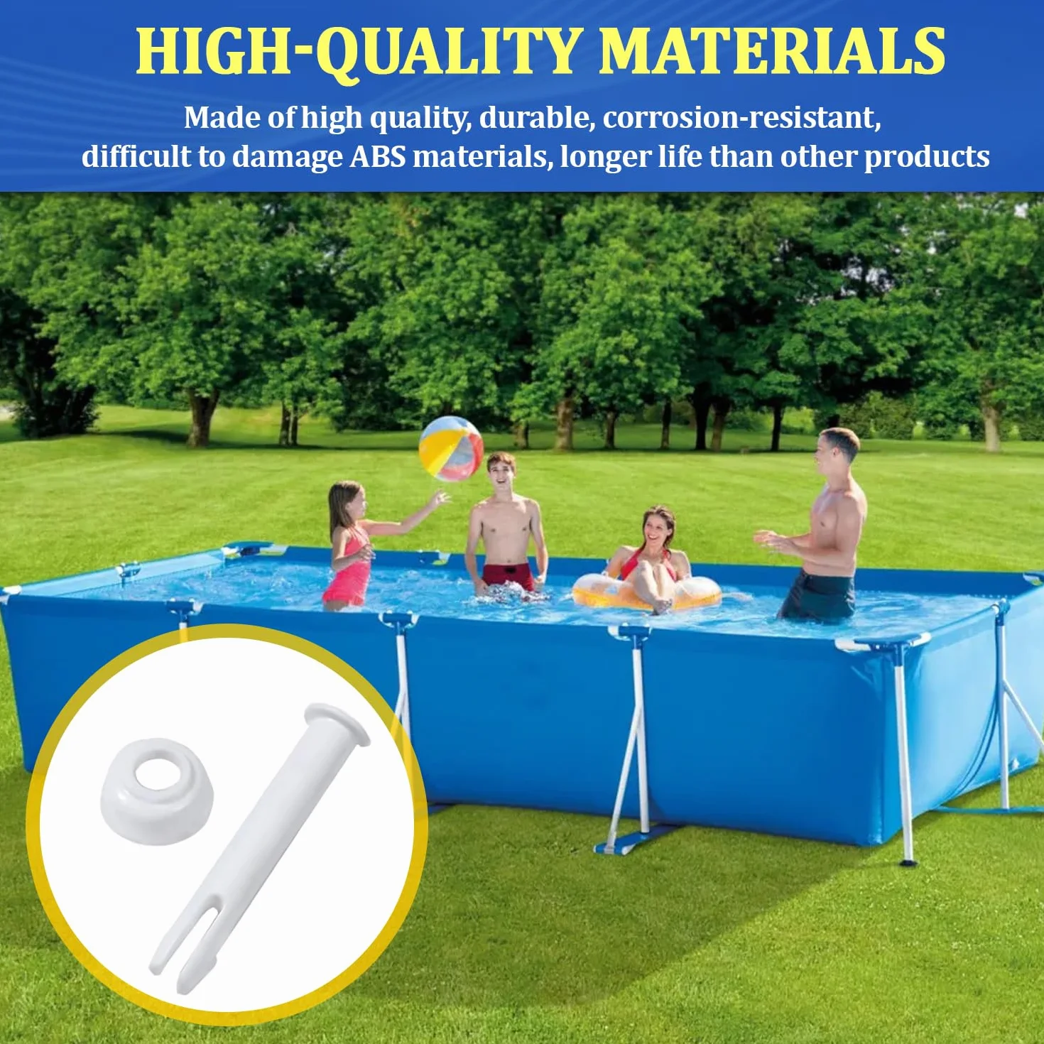 Goupilles de Piscine Intex Plastique 24 PCS Broche pour Cadre