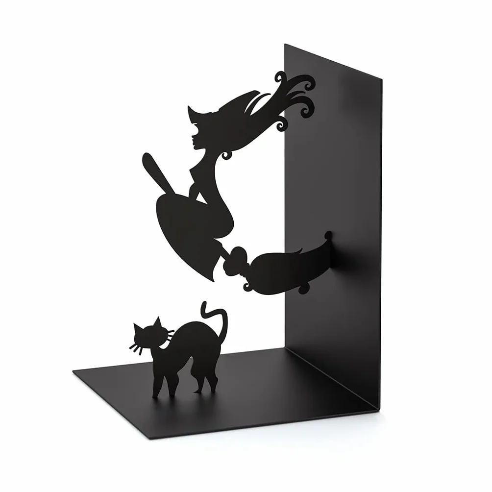 Balvi Serre-Livres Magic Couleur Noir Métal 17 cm