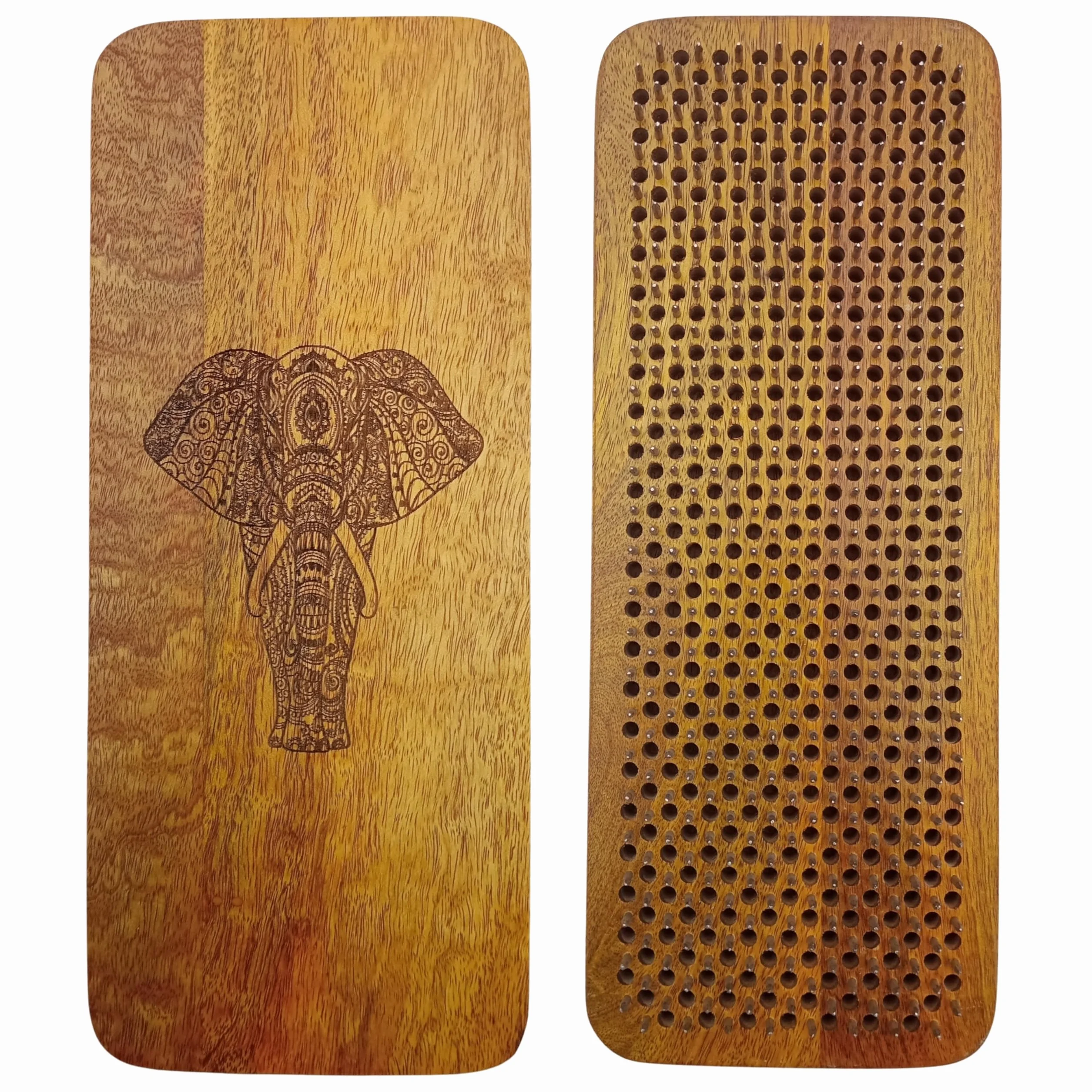 Sadhu Board Planche à ongles en bois de manguier 100 % fait main 3 tailles 10 mm, 12 mm et 15 mm, soulage les tensions, favorise la circulation sanguine, détoxifiant, aide à soulager les maux de tête,
