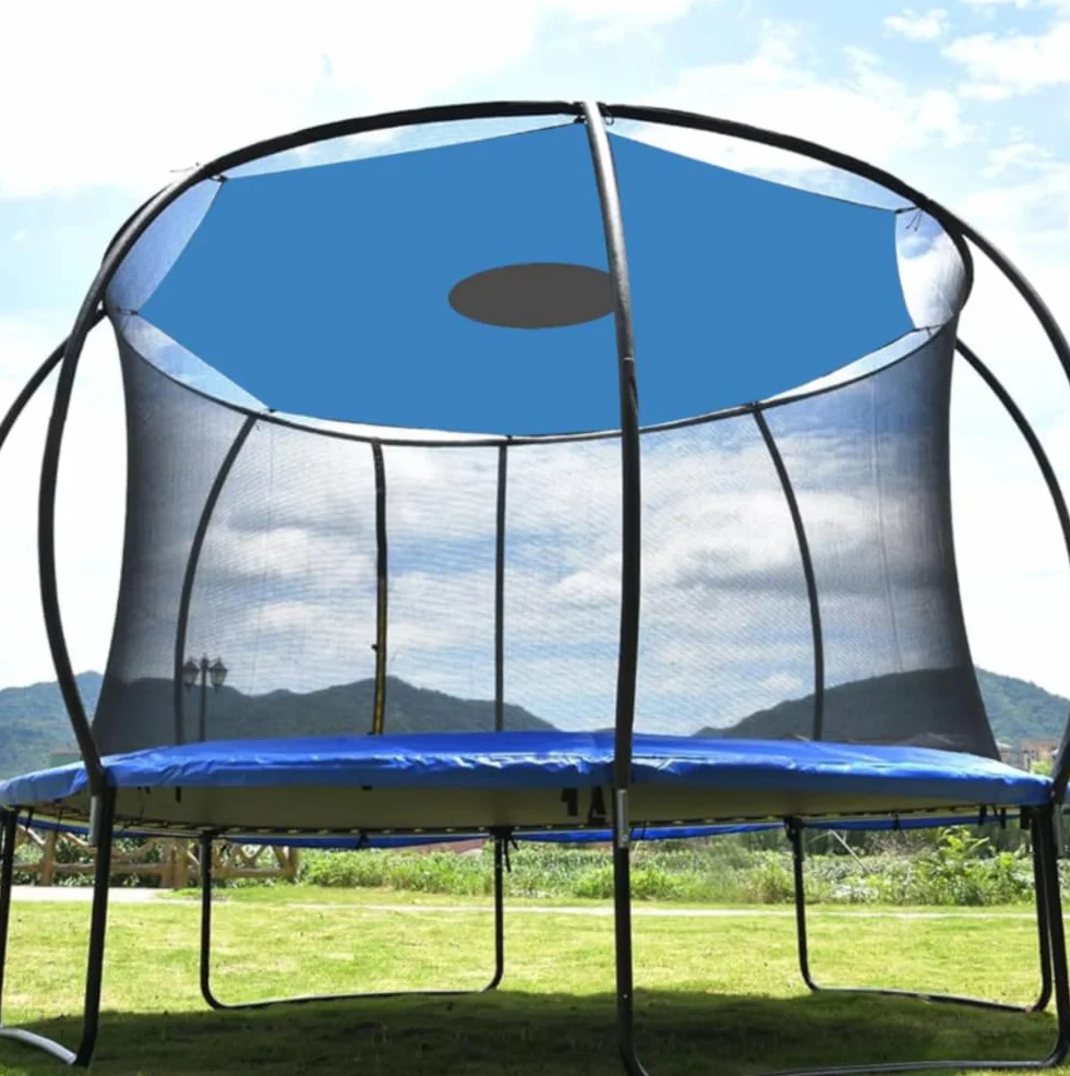 Housse D'ombrage de Trampoline, 183 244 305 366 427 cm Couverture D'ombrage de Trampoline, Protection Trampoline, Toit Pare-Soleil pour Trampoline, Anti-UV & imperméable