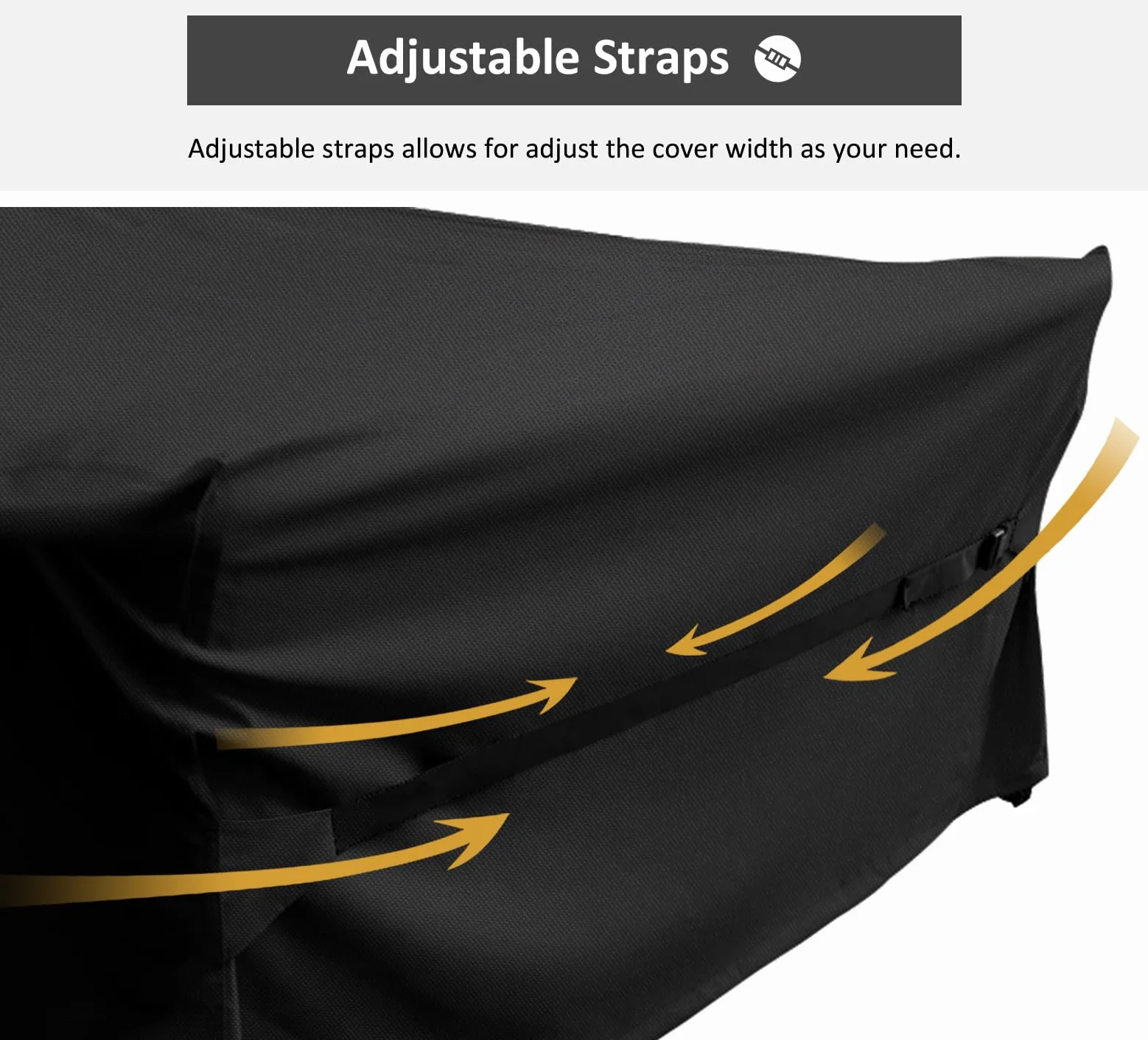 Dokon Housse Salon de Jardin Exterieur Imperméable Anti-UV Tissu Oxford 420D Protection Table Rectangulaire 250x150x90cm Noir