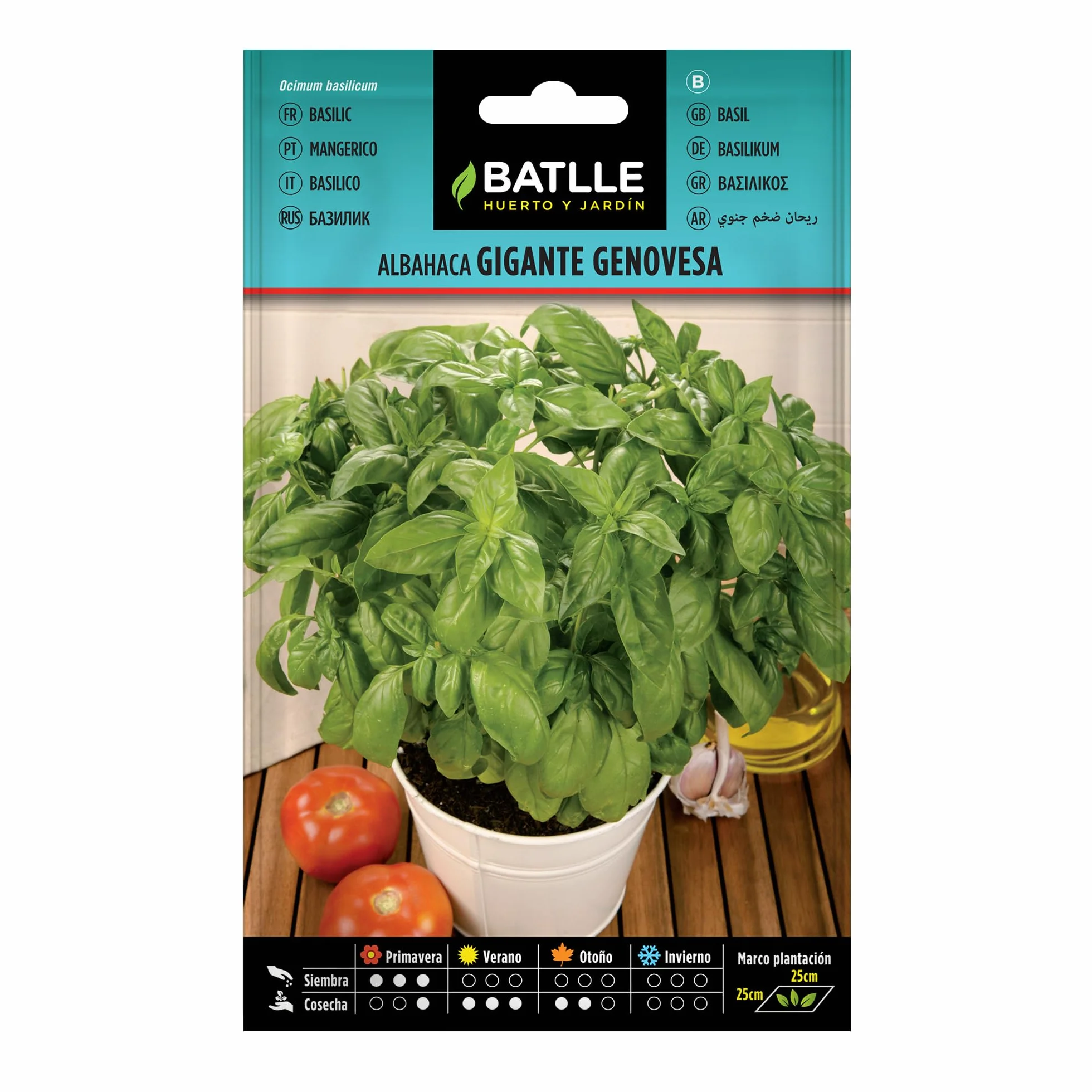 Batlle Graines aromatiques Basilic géant génois 4g