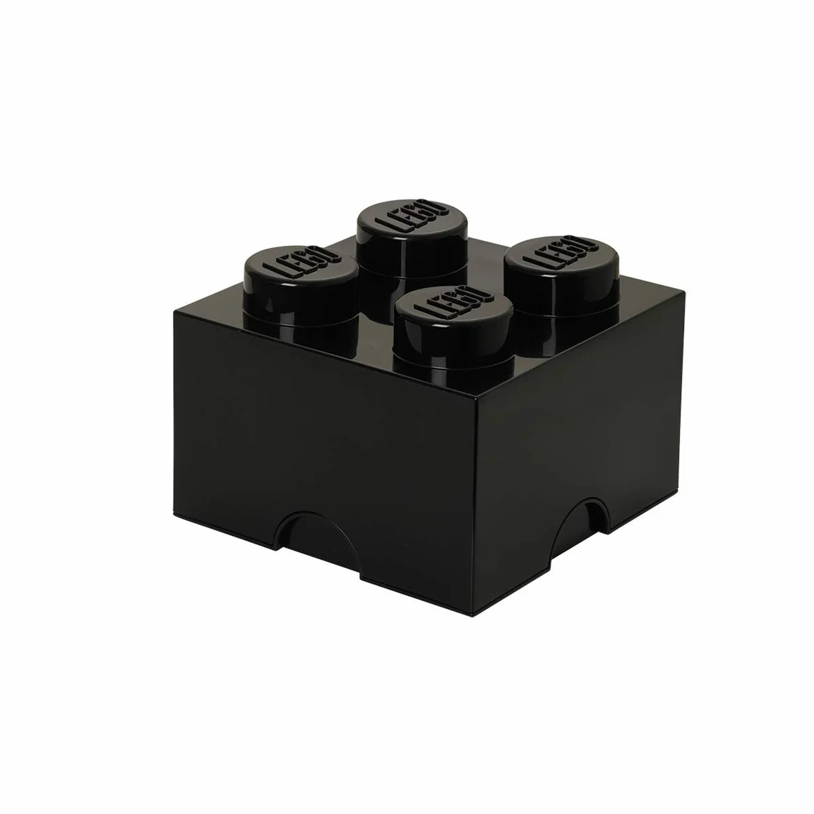 Lego Boîte de Rangement 4 Briques Plastique Noir 45 x 35 x 25 cm