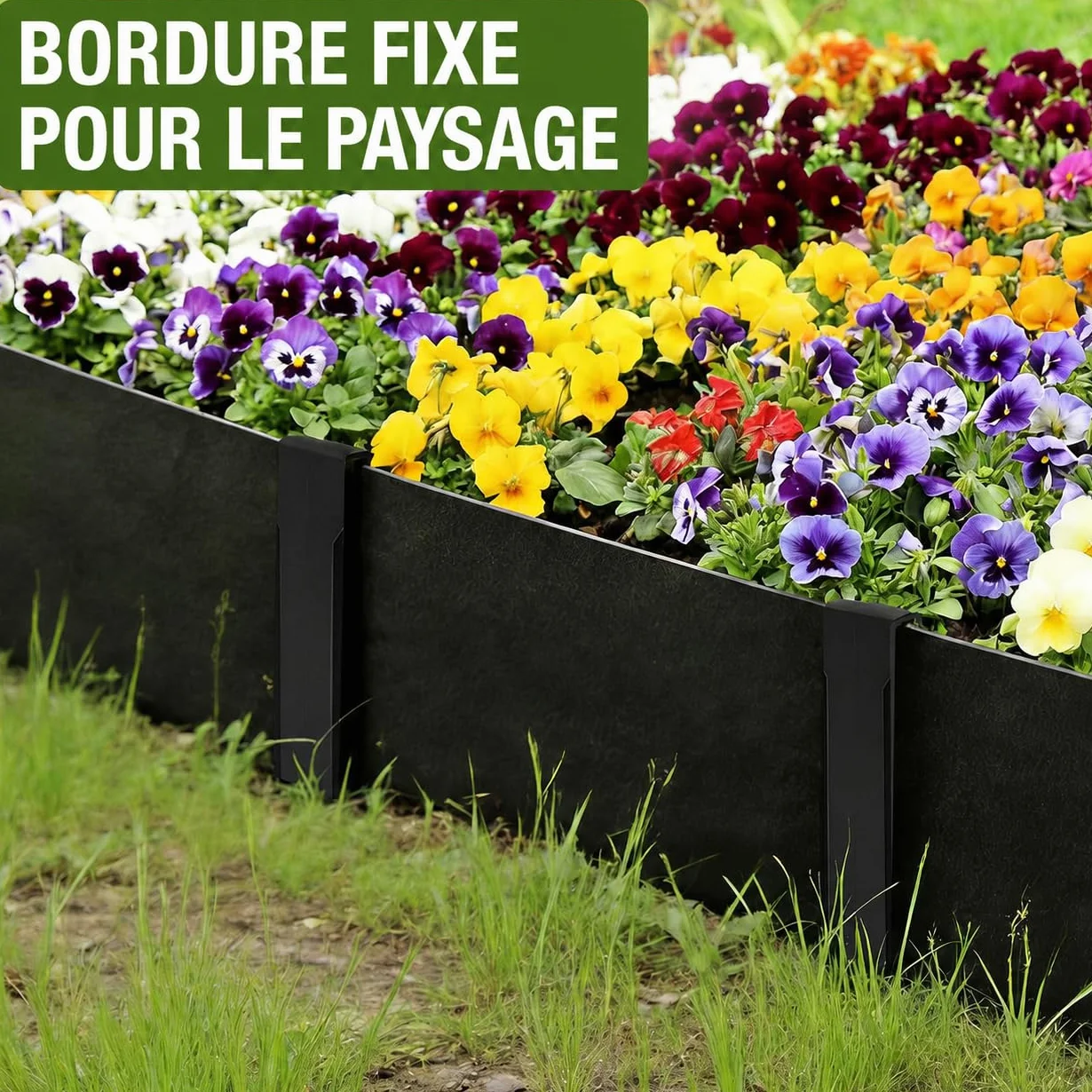 Lot de 30 piquets d'ancrage de Jardin,25 cm, en Plastique,Clous de Sol avec Crochets, pour Bordure de Paysage, piquets d'ancrage pour Bordure, terrasse, Planche, tentes de Jardin