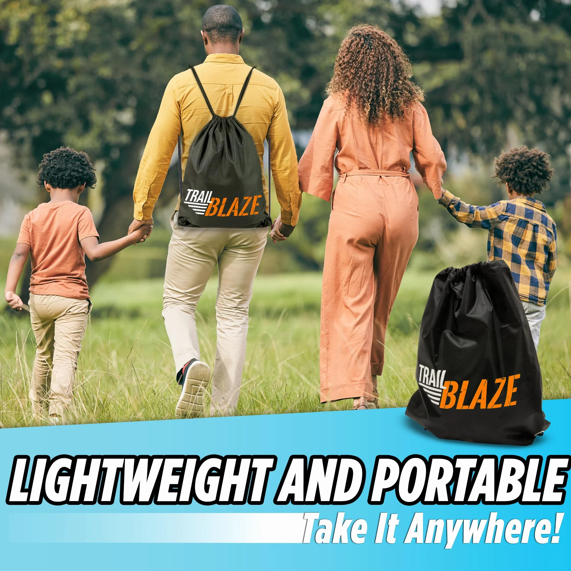 Premium Slackline Kit - Slackline Set 15 m avec Protecteurs d’Arbre Couvertures à Cliquet + Sac de Transport - Parfait Activité Fun en Plein air pour Les Enfants et la Famille