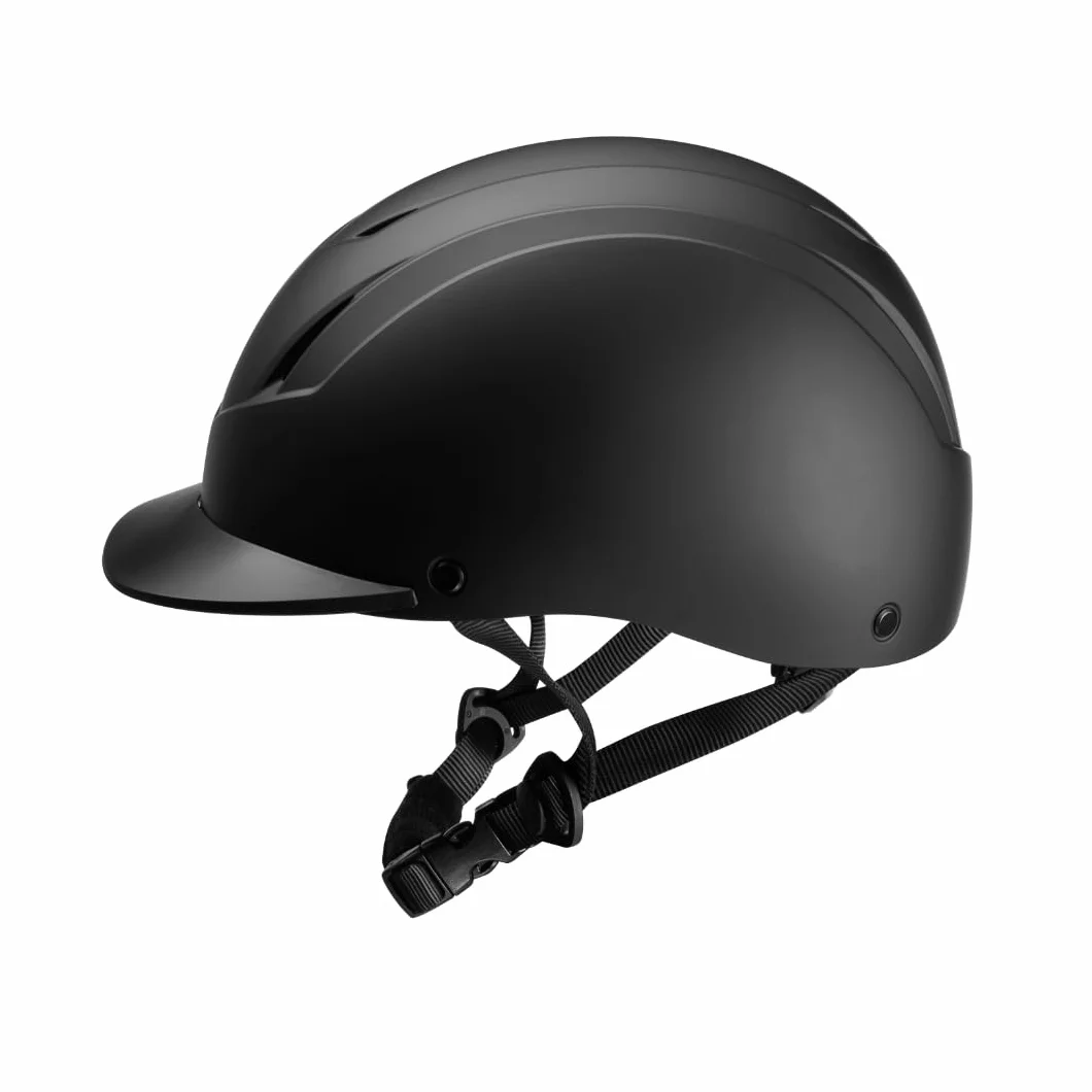 PFIFF 103119 Casque d'équitation ProtectionX pour Adulte, Taille réglable, avec système de Ventilation, Noir, Taille 52-56 cm (S) et 55-59 cm (M)