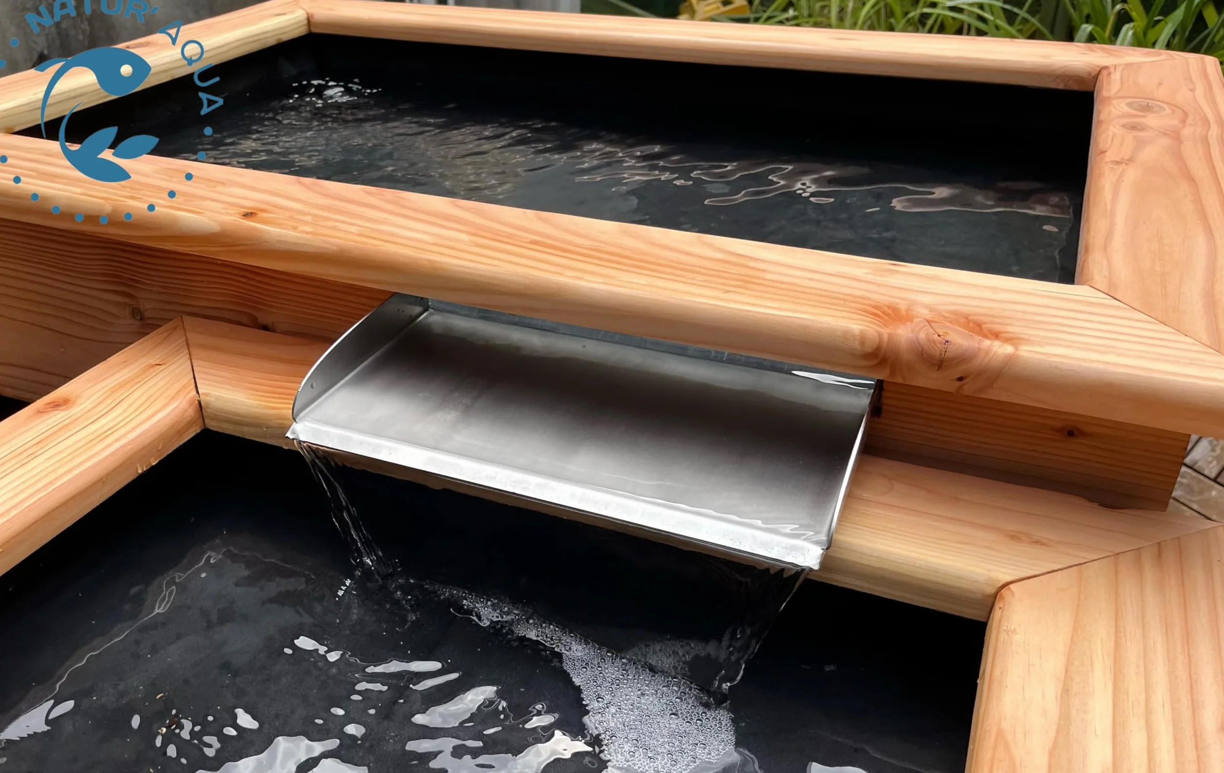 Lame d'eau en Acier Inoxydable pour Bassin extérieur