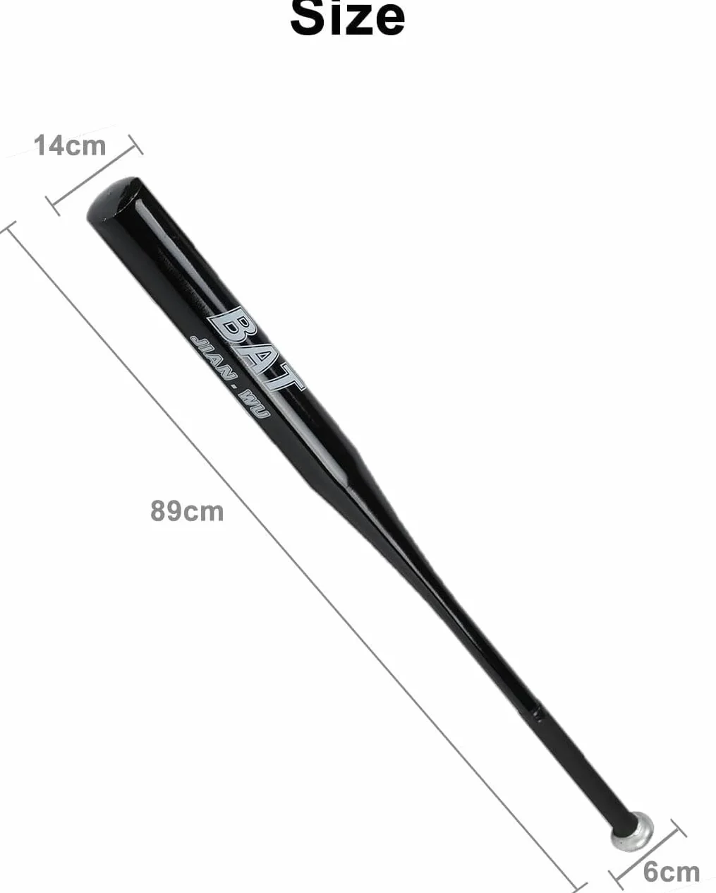 Batte de Baseball 34 Pouces, en Alliage d'aluminium, Manche en métal étanche avec poignée antidérapante, légère pour l'entraînement en extérieur