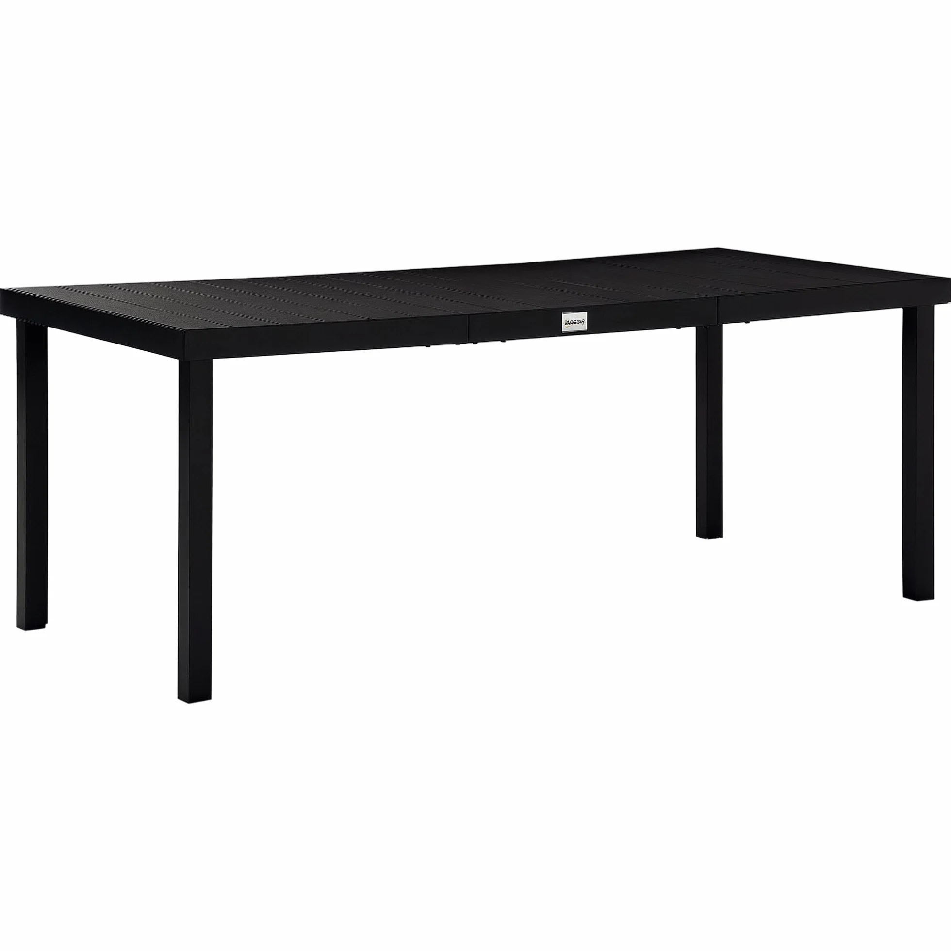 Outsunny Table à Manger de Jardin pour 8 Personnes, Aluminium, 190 x 90 x 74 cm, Noir